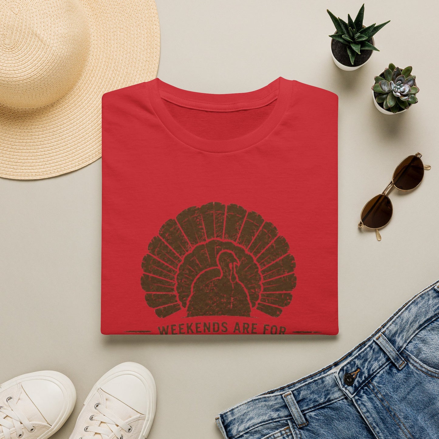 Weekends Are for Gobblers T-Shirt — Vintage Turkey Tee