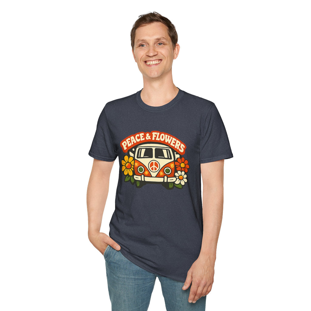 Hippie Van Peace & Flowers T-Shirt