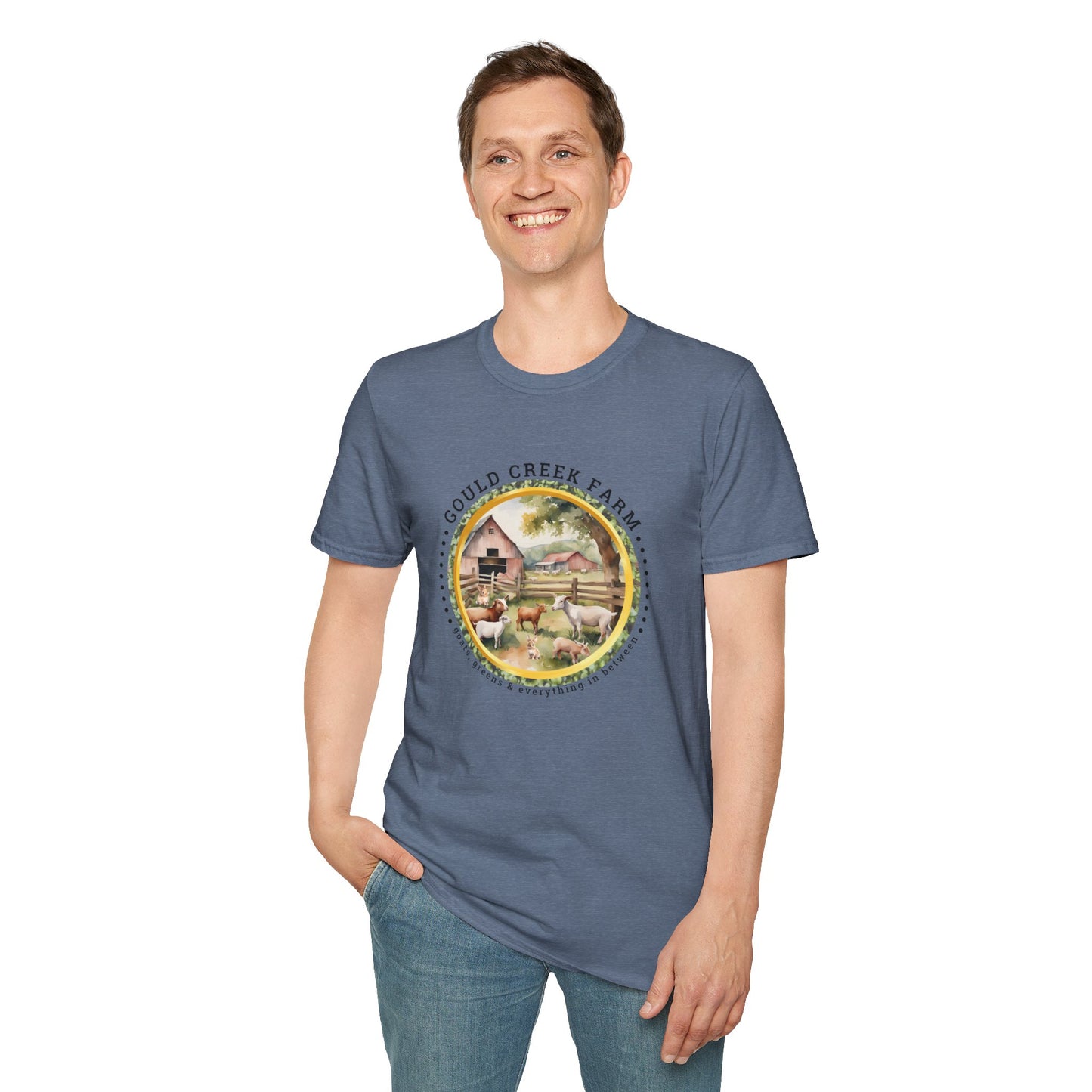 Gould Creek Farm Unisex Softstyle T-Shirt - Cozy Farmhouse Graphic Tee