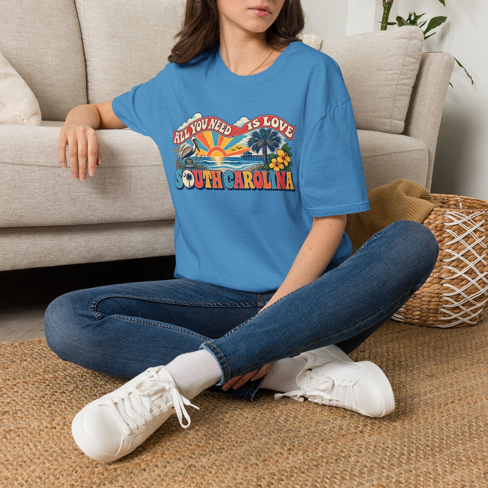 South Carolina Retro 'All You Need Is Love' T-Shirt