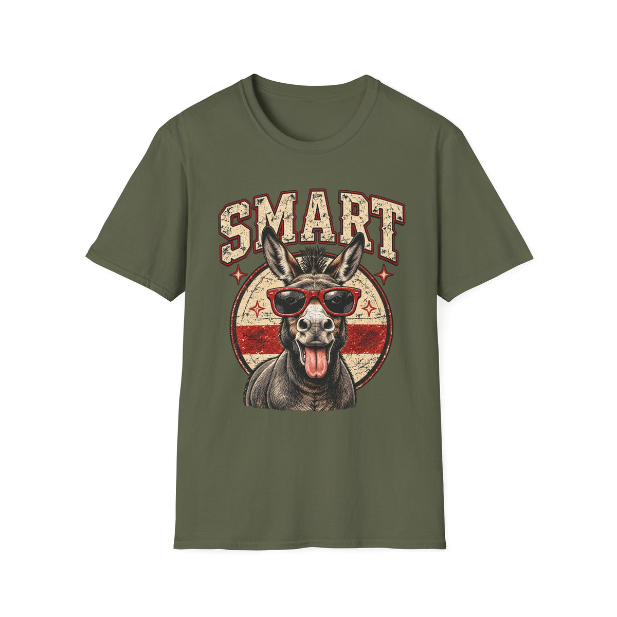 Smart Ass – Funny Donkey Vintage Graphic Tee