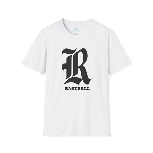Custom one side Front or Back (RHS Baseball used as example) - Unisex Softstyle T-Shirt