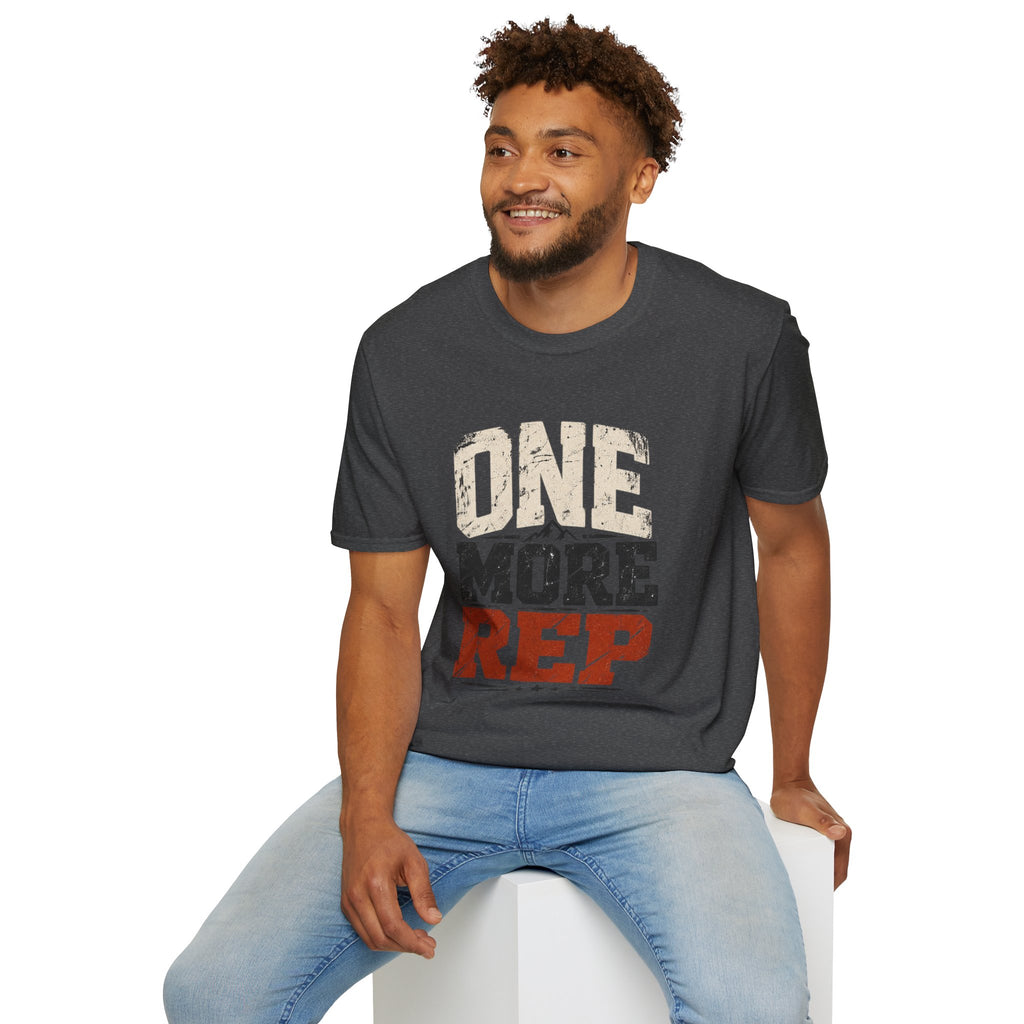 One More Rep – Vintage Workout & Fitness Graphic Tee