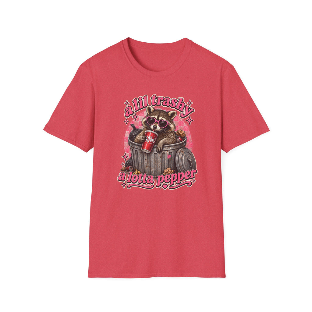 A Lil Trashy, A Lotta Pepper Raccoon Tee 🦝🥤