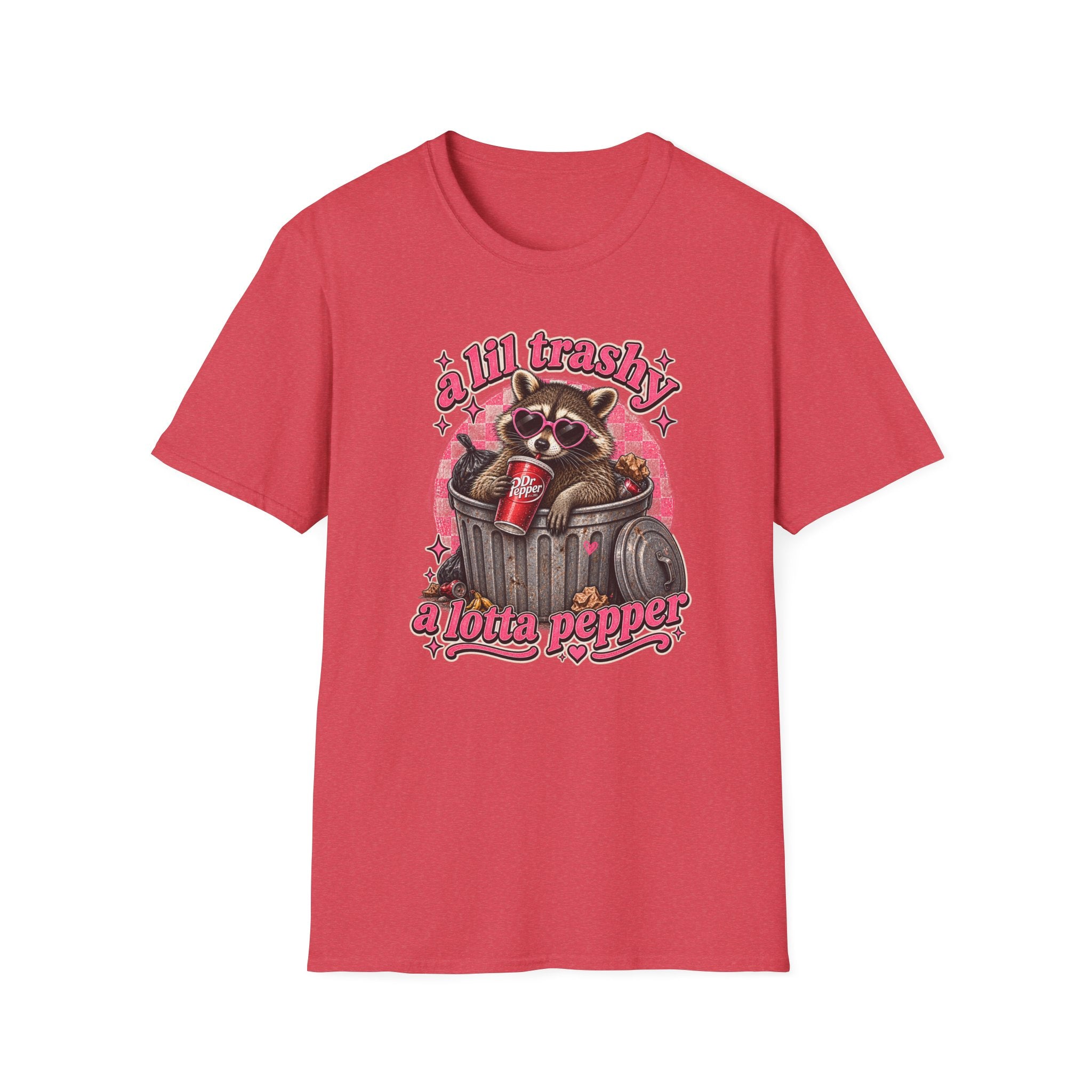 A Lil Trashy, A Lotta Pepper Raccoon Tee 🦝🥤