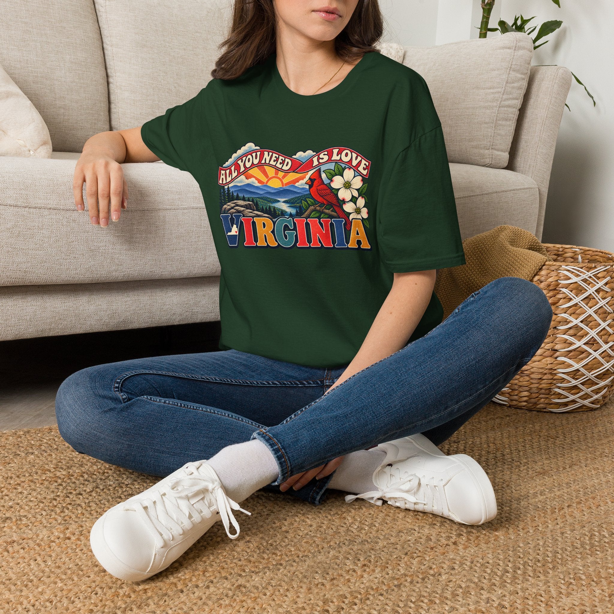 Virginia Retro 'All You Need Is Love' T-Shirt