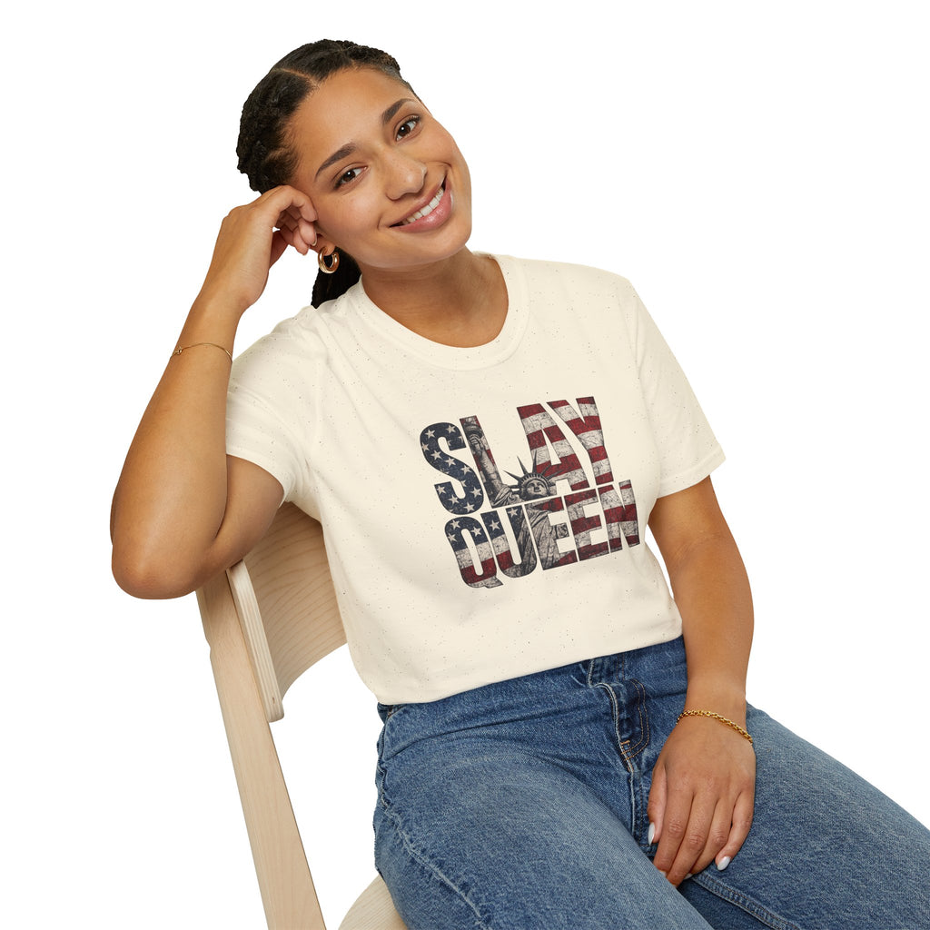 Slay Queen American Flag T-Shirt