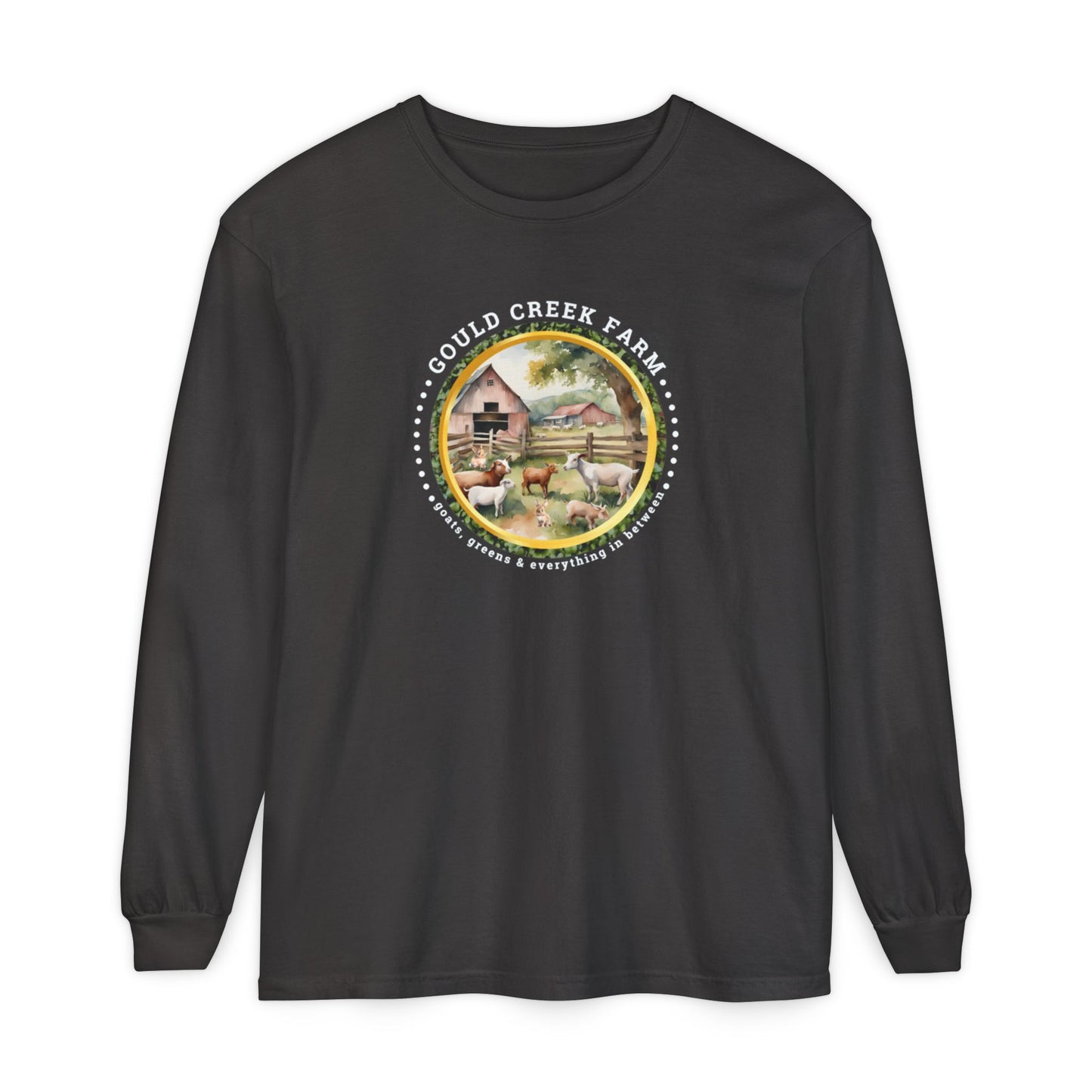 Gould Creek Farm - Unisex Garment-dyed Long Sleeve T-Shirt