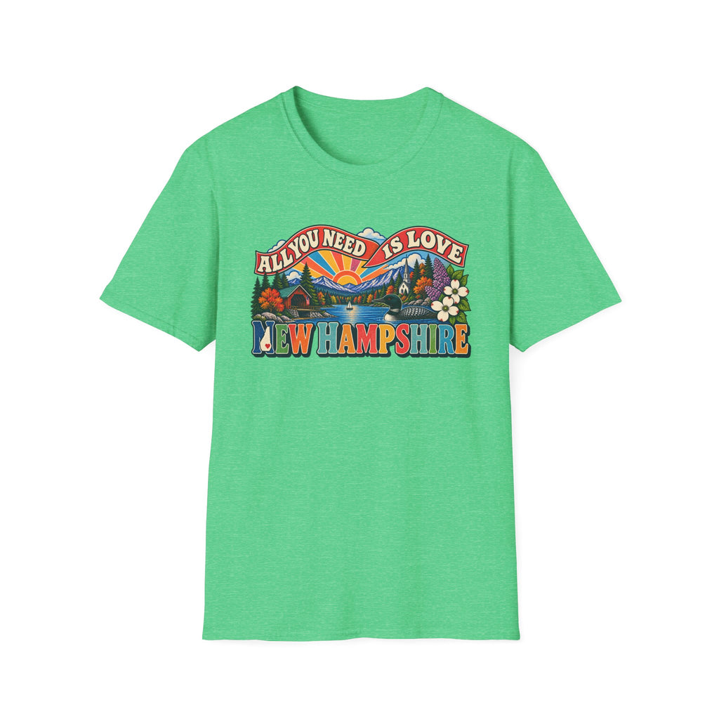 New Hampshire Retro 'All You Need Is Love' T-Shirt