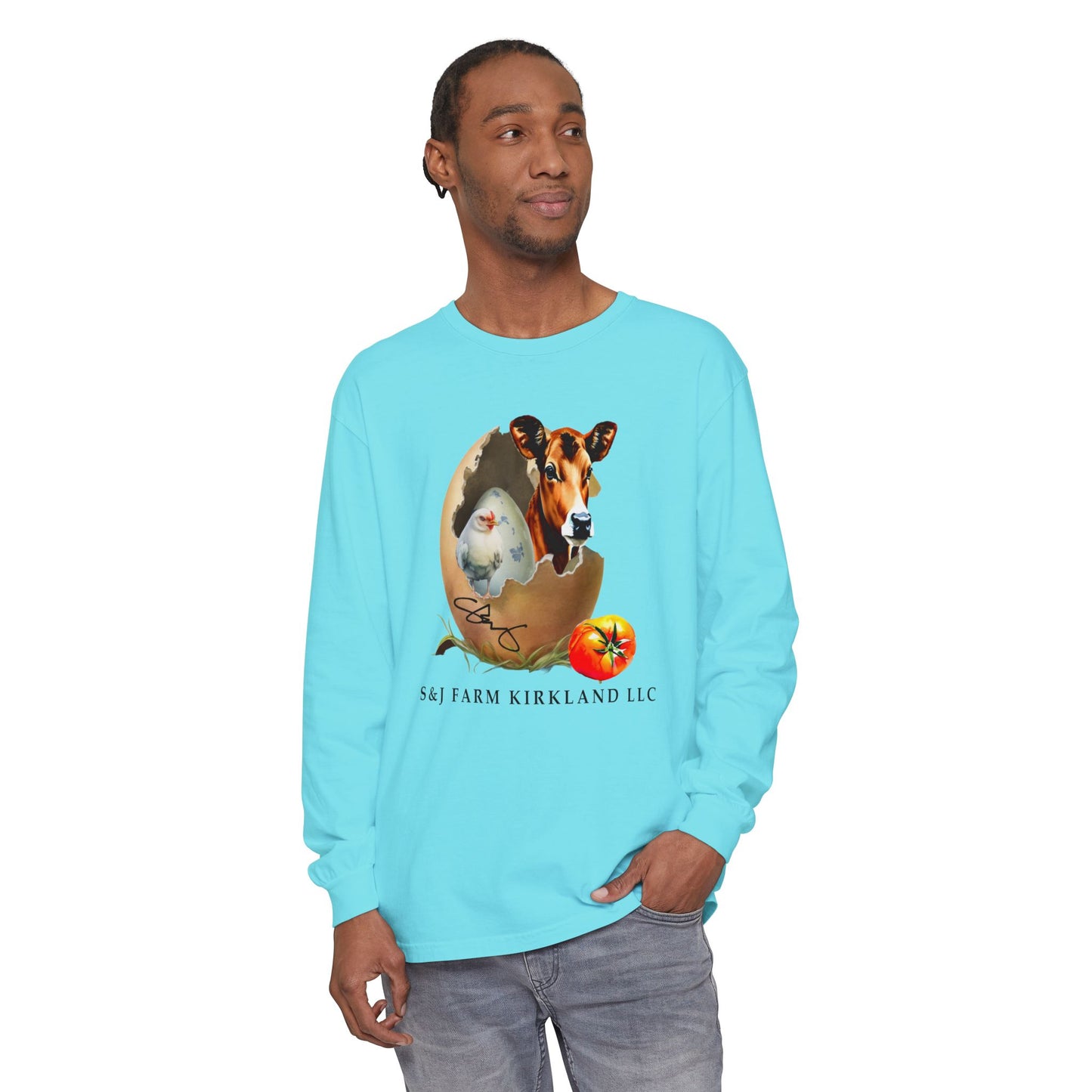 S&J Farm Kirkland LLC - Unisex Garment-dyed Long Sleeve T-Shirt
