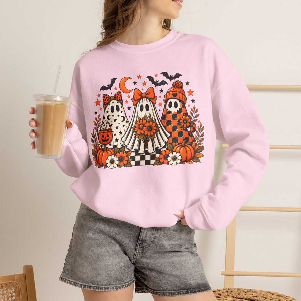 Cute Halloween Ghosts Crewneck Sweatshirt