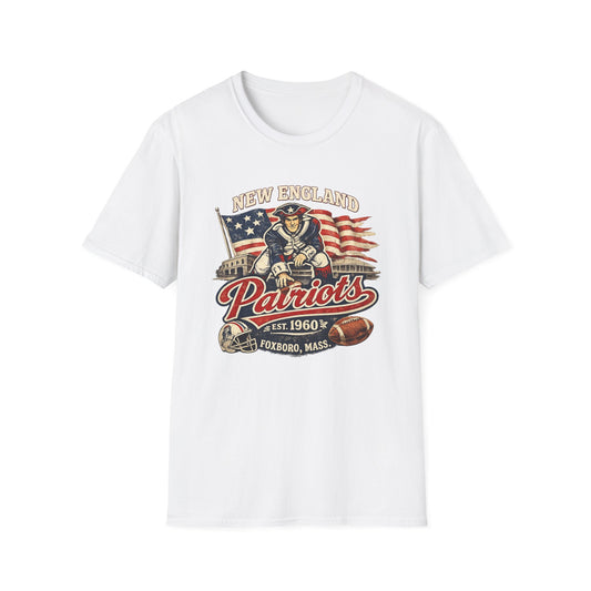 Patriots Vintage Football T-Shirt — New England, Foxboro Est. 1960
