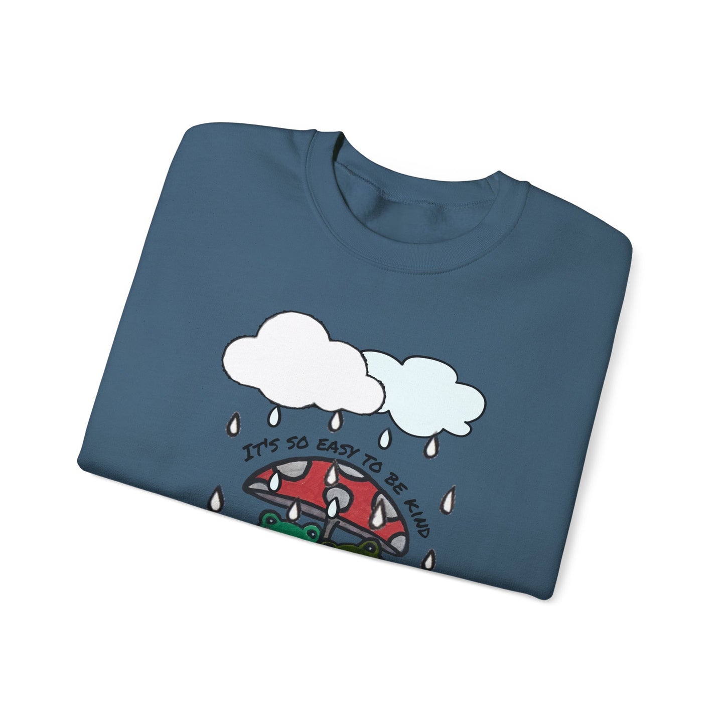 Cute Frogs Kindness Crewneck Sweatshirt - Unisex Heavy Blend
