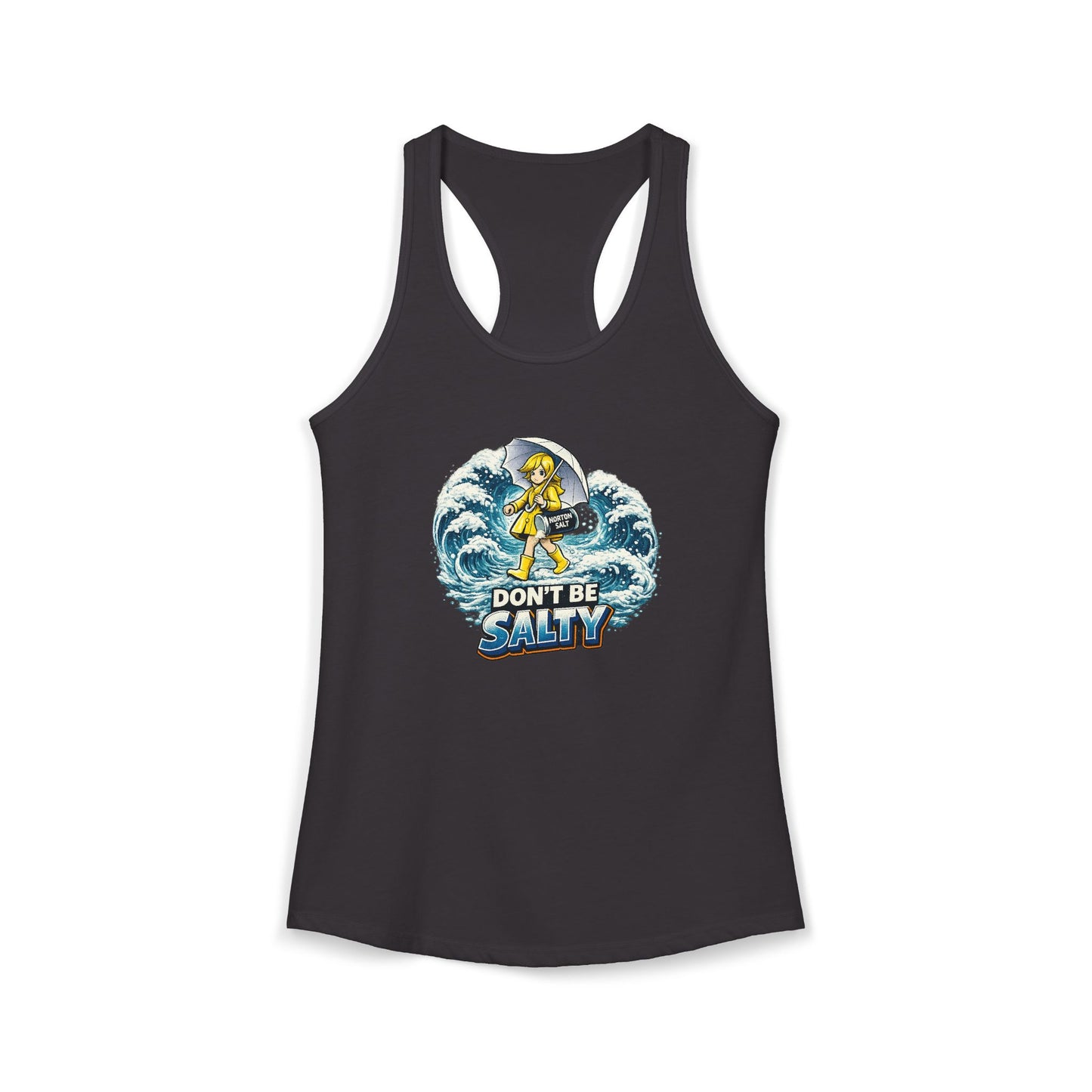 Don’t Be Salty Racerback Tank — Women's Beachy Summer Workout Top