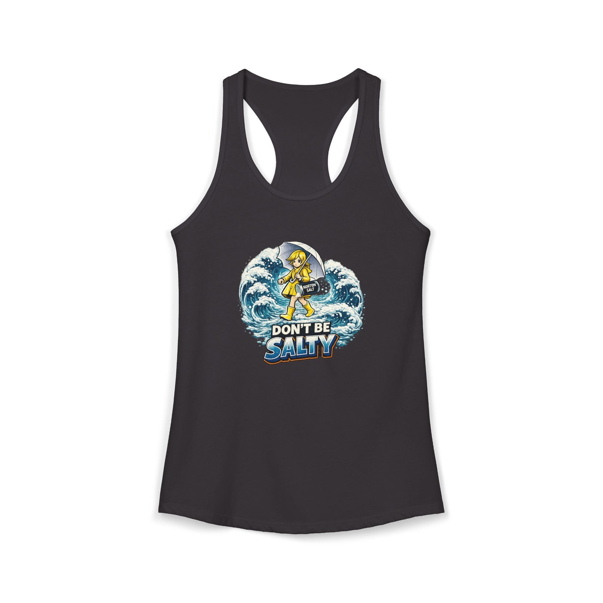 Don’t Be Salty Racerback Tank — Women's Beachy Summer Workout Top