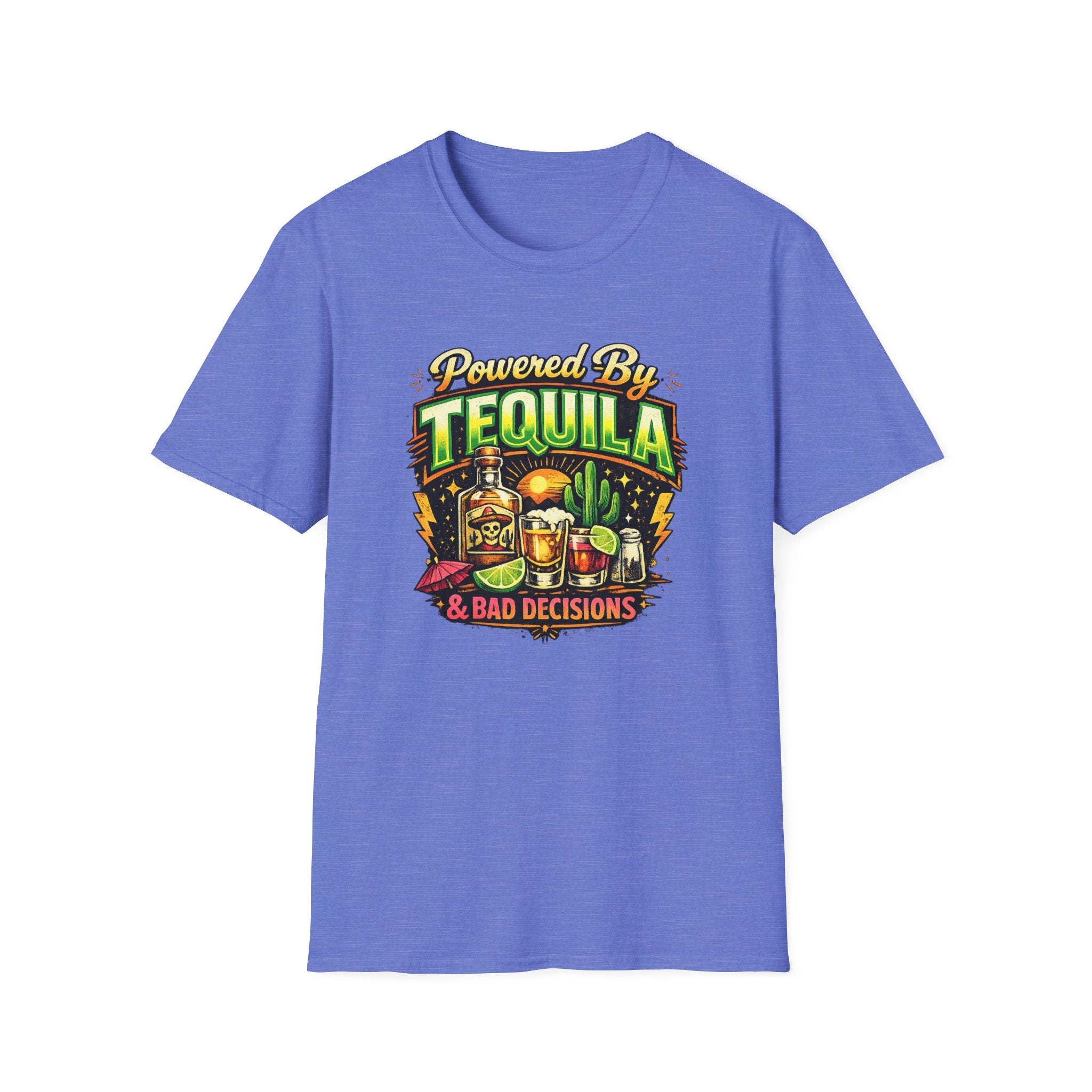 Tequila & Bad Decisions T-Shirt — Funny Bar Party Drinking Tee