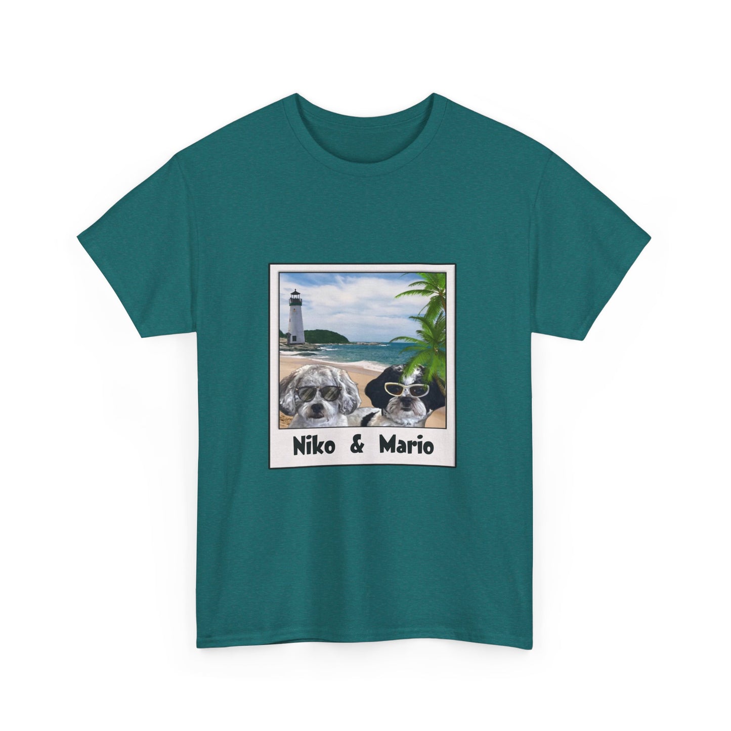 Personalized Pet Photo Tee - Unisex Heavy Cotton T-Shirt