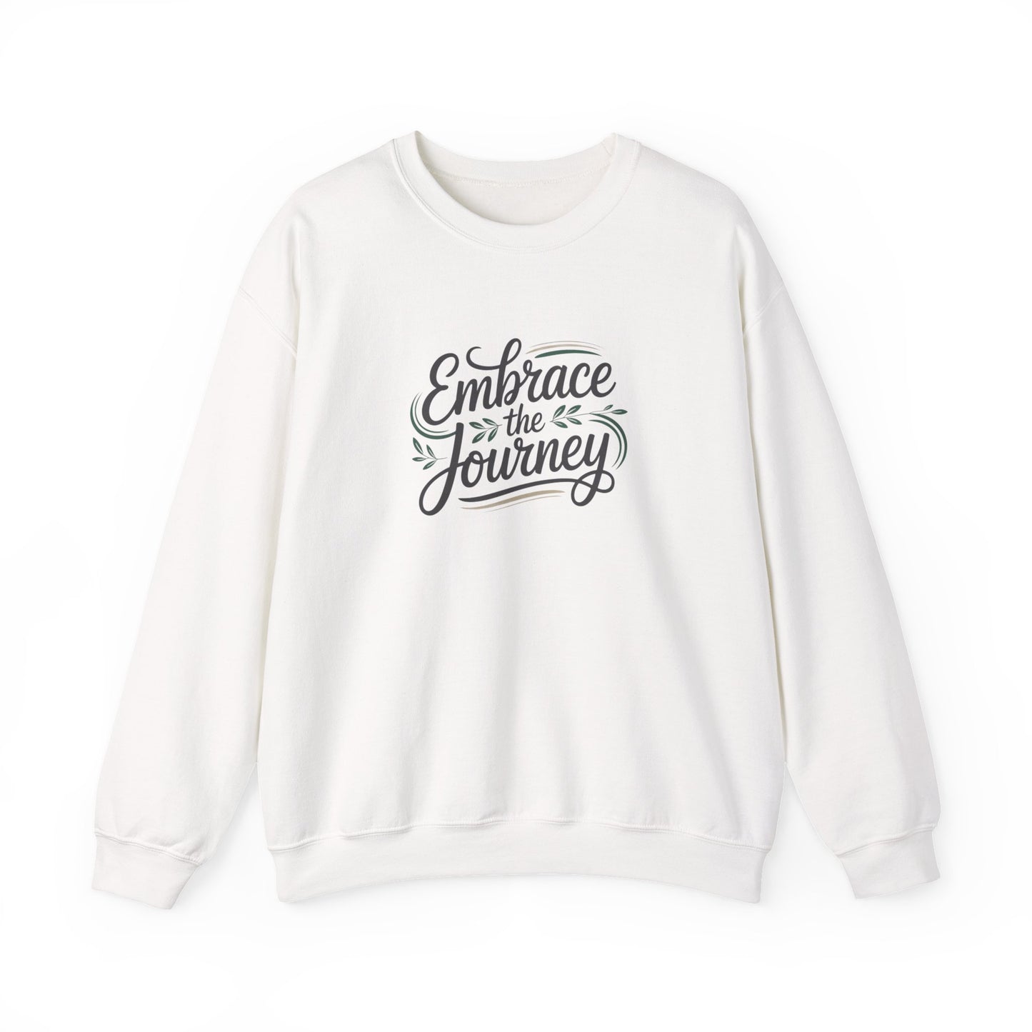 Embrace the Journey Sweatshirt | minimalist hand-lettered quote, script typography