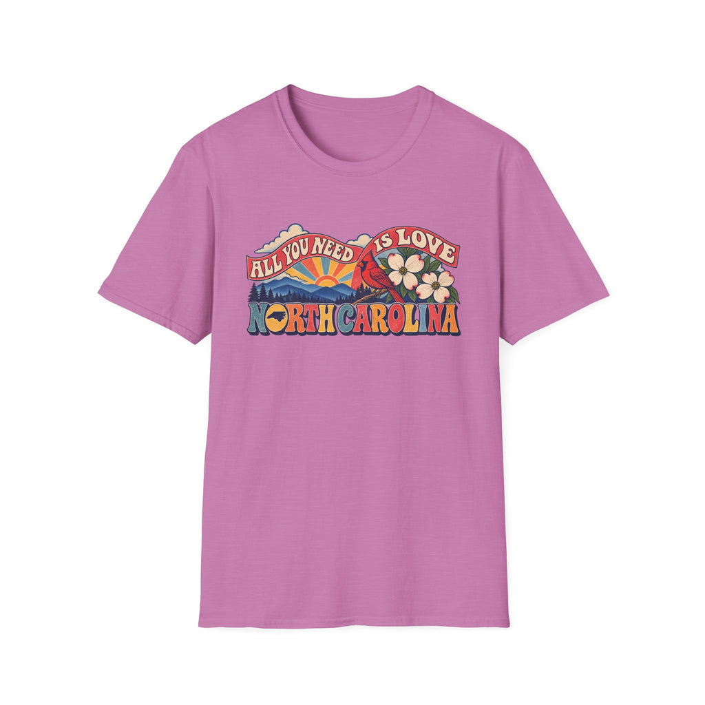 North Carolina Retro 'All You Need Is Love' T-Shirt
