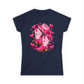 Pink Cowgirl Boots & Hearts Women’s Softstyle Tee