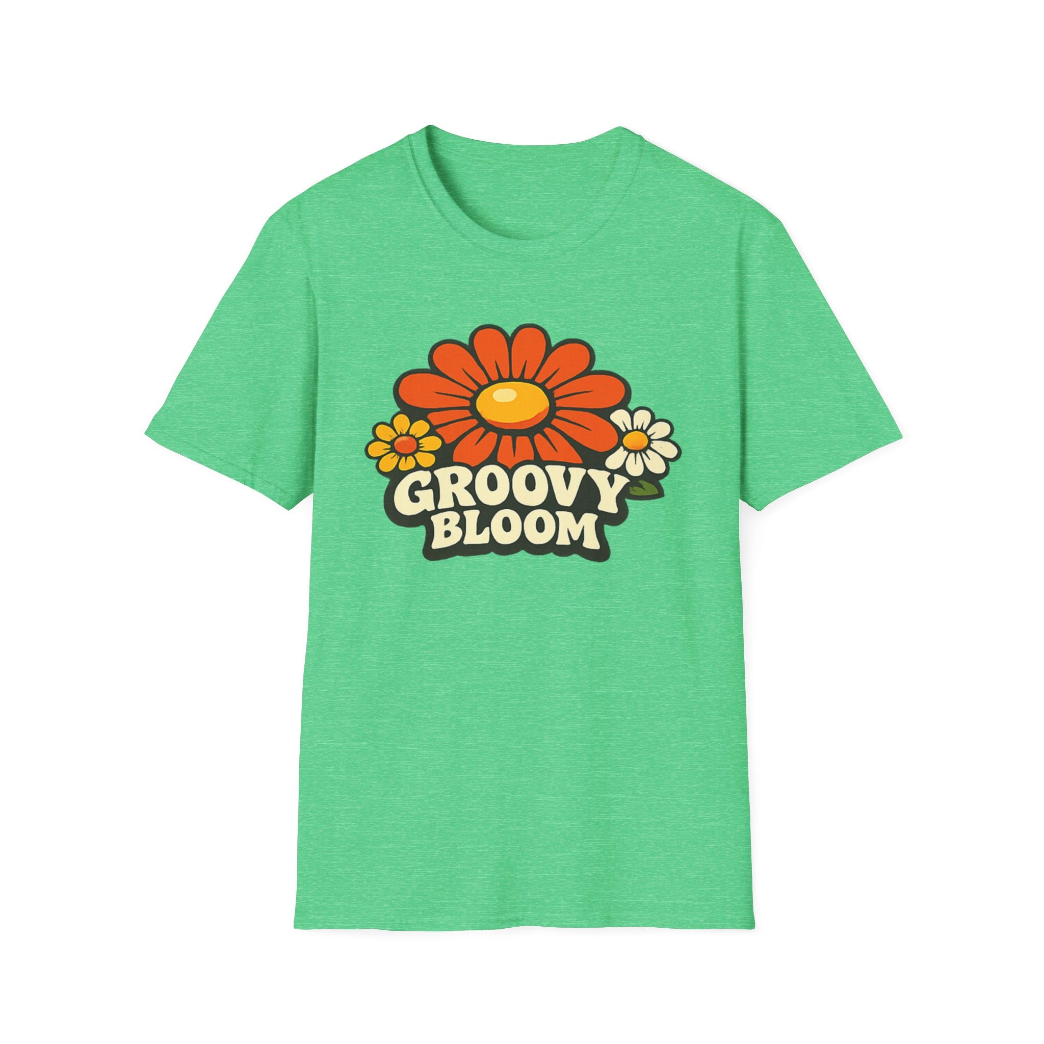 Groovy 70s Bloom T-Shirt — Retro Floral Vintage Vibe