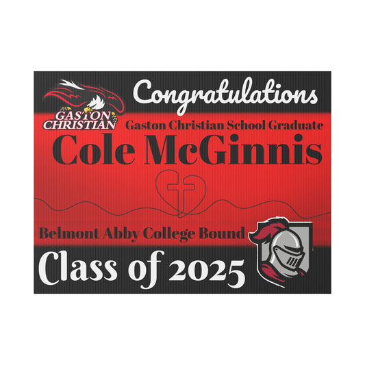 COLE class of 2025 - Plastic Yard Sign