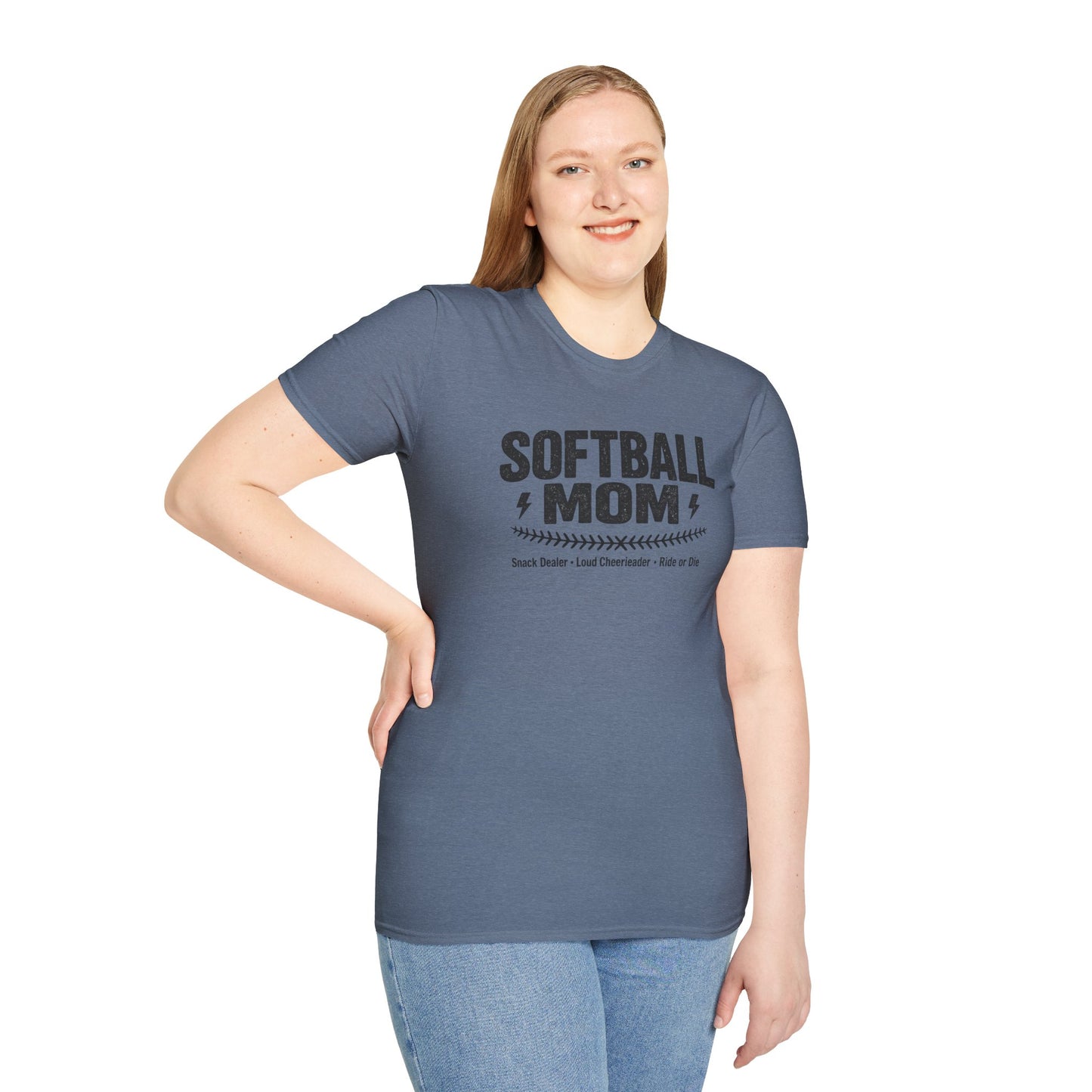 Softball Mom T-Shirt – Proud Softball Mom Tee (Coach, Team Mom Gift)