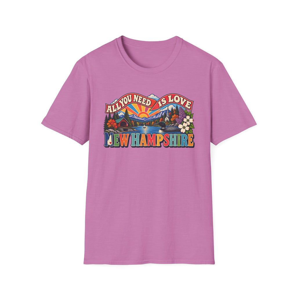New Hampshire Retro 'All You Need Is Love' T-Shirt