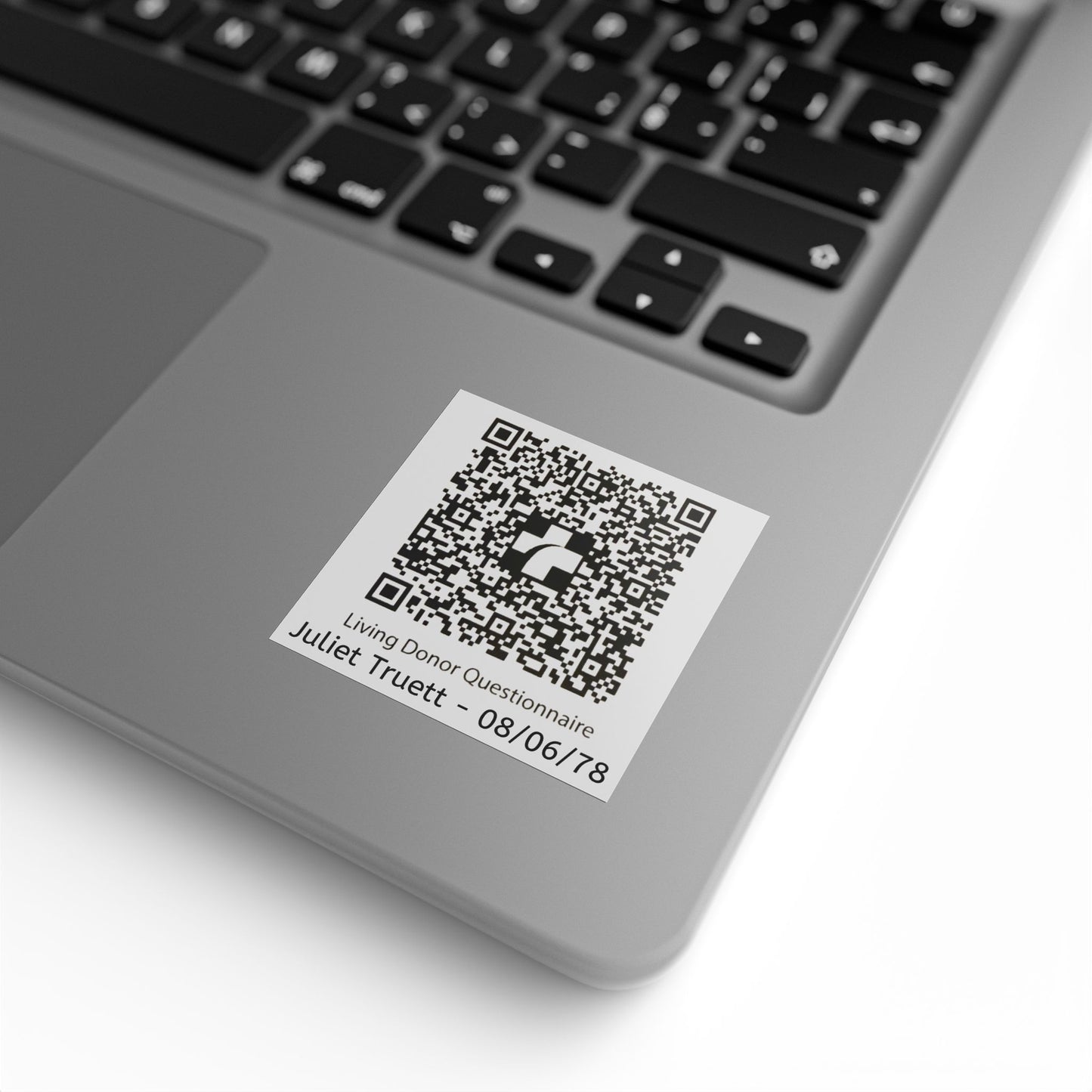 Custom QR Code Square Sticker Rolls for Events & Labels