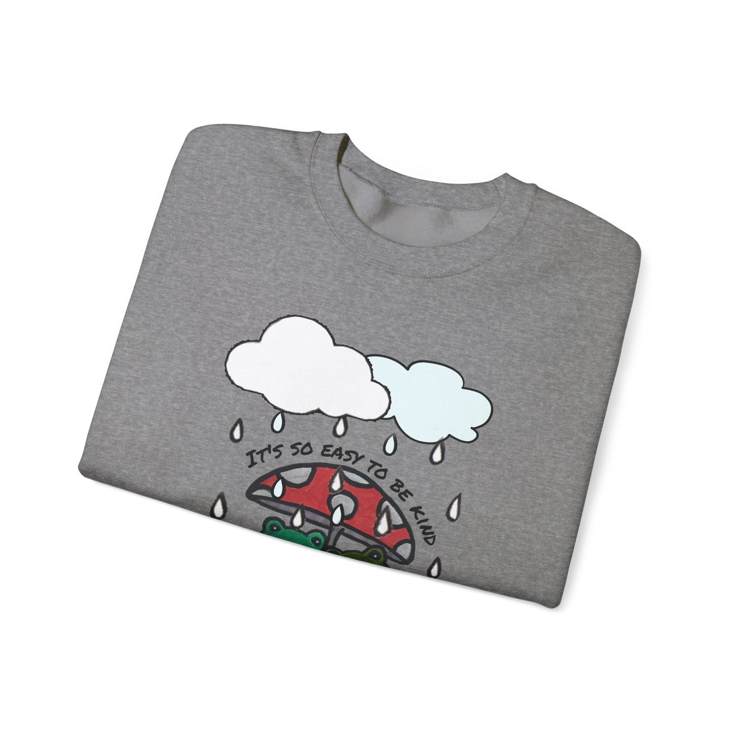Cute Frogs Kindness Crewneck Sweatshirt - Unisex Heavy Blend
