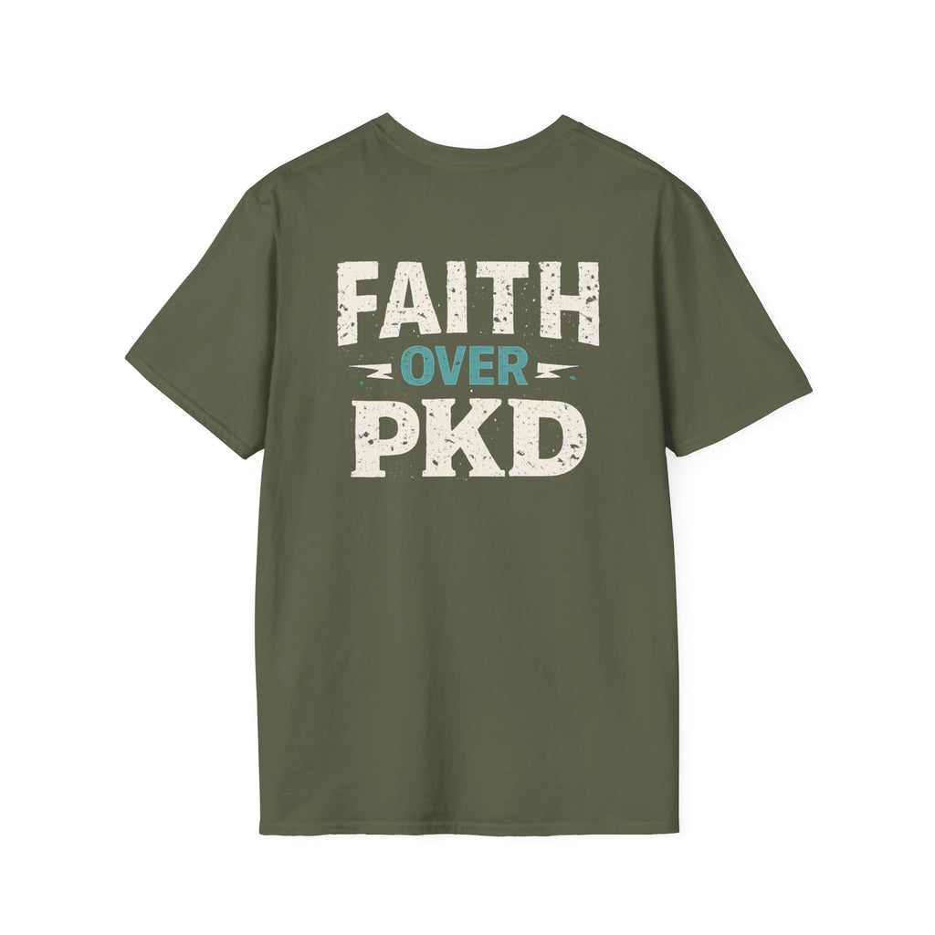 Faith Over PKD T-Shirt — Polycystic Kidney Disease Awareness Tee