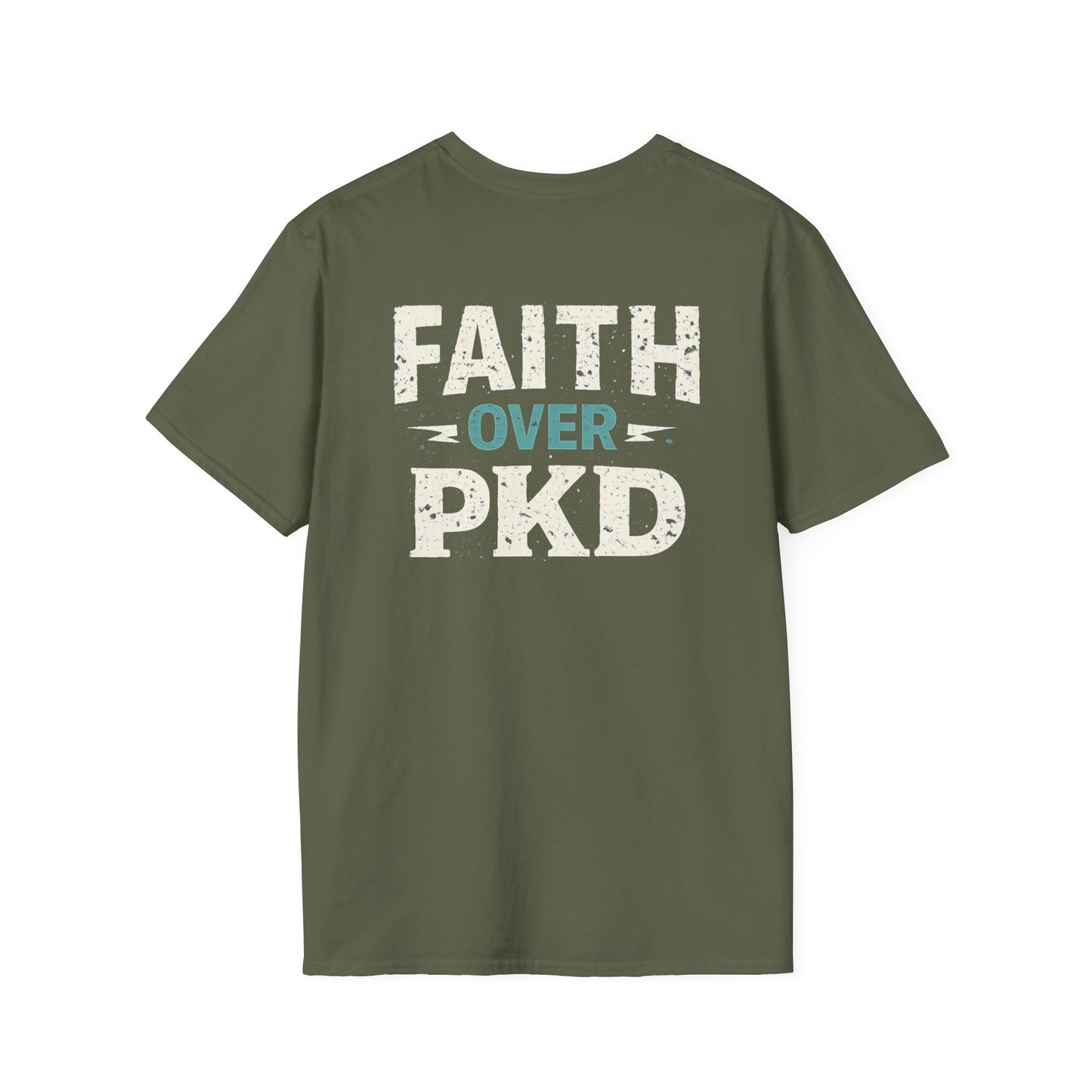 Faith Over PKD T-Shirt — Polycystic Kidney Disease Awareness Tee
