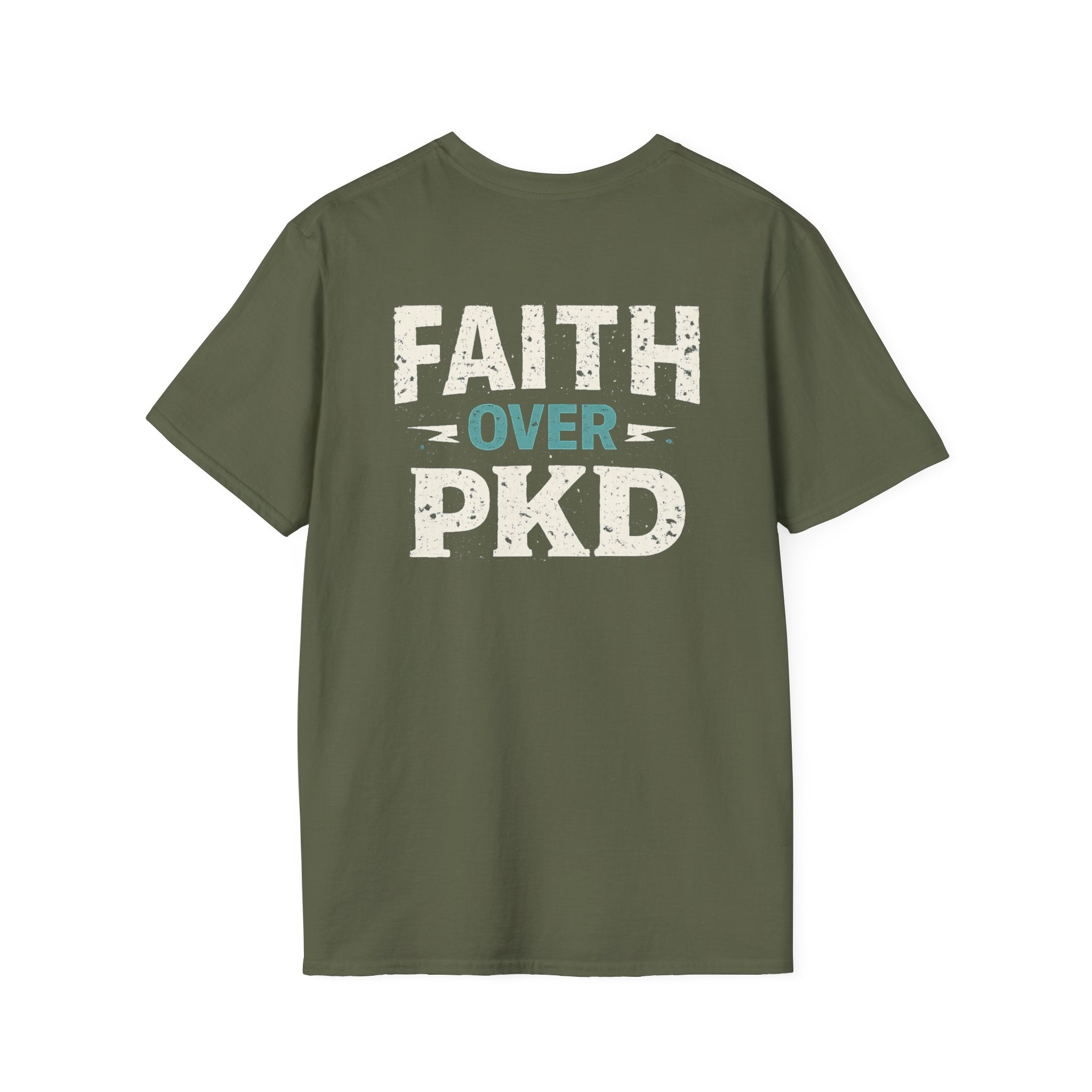 Faith Over PKD T-Shirt — Polycystic Kidney Disease Awareness Tee