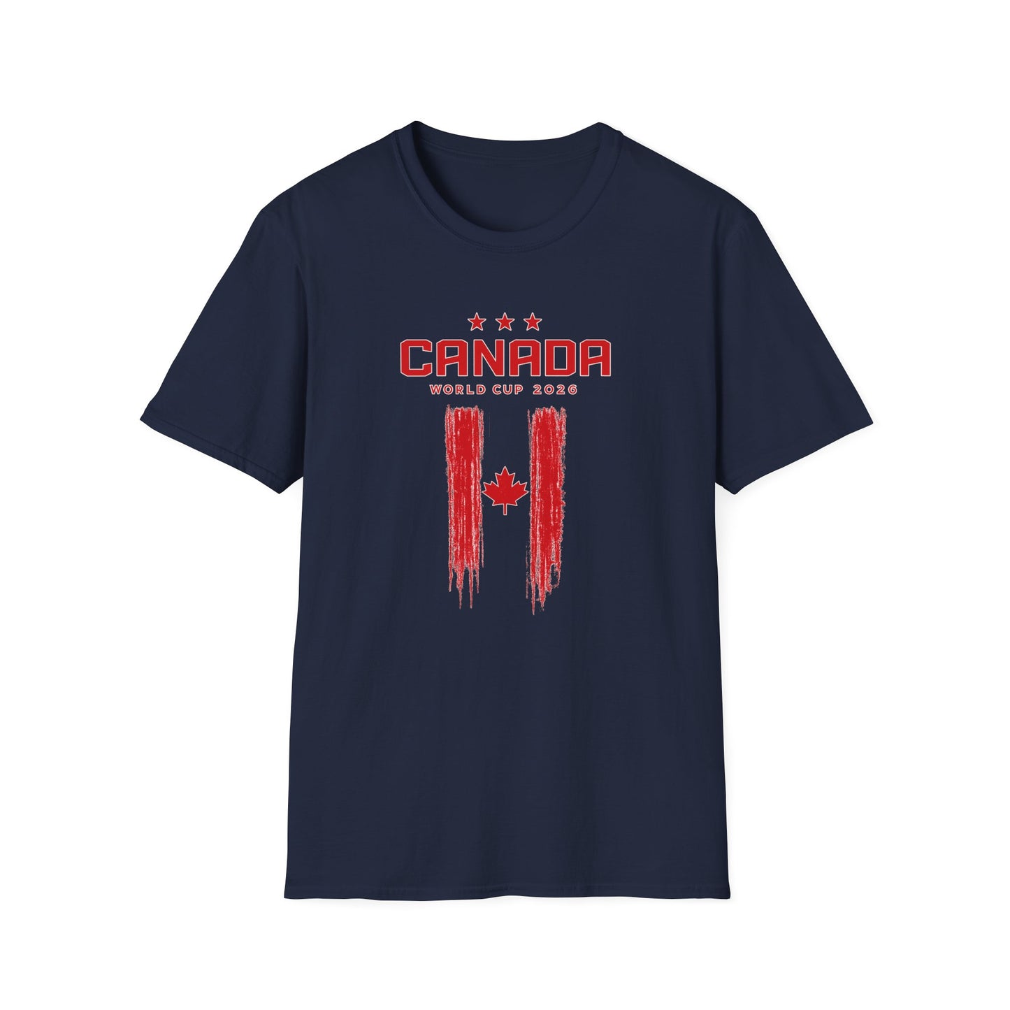 Canada World Cup 2026 T-Shirt — Distressed Maple Flag Soccer Fan Tee