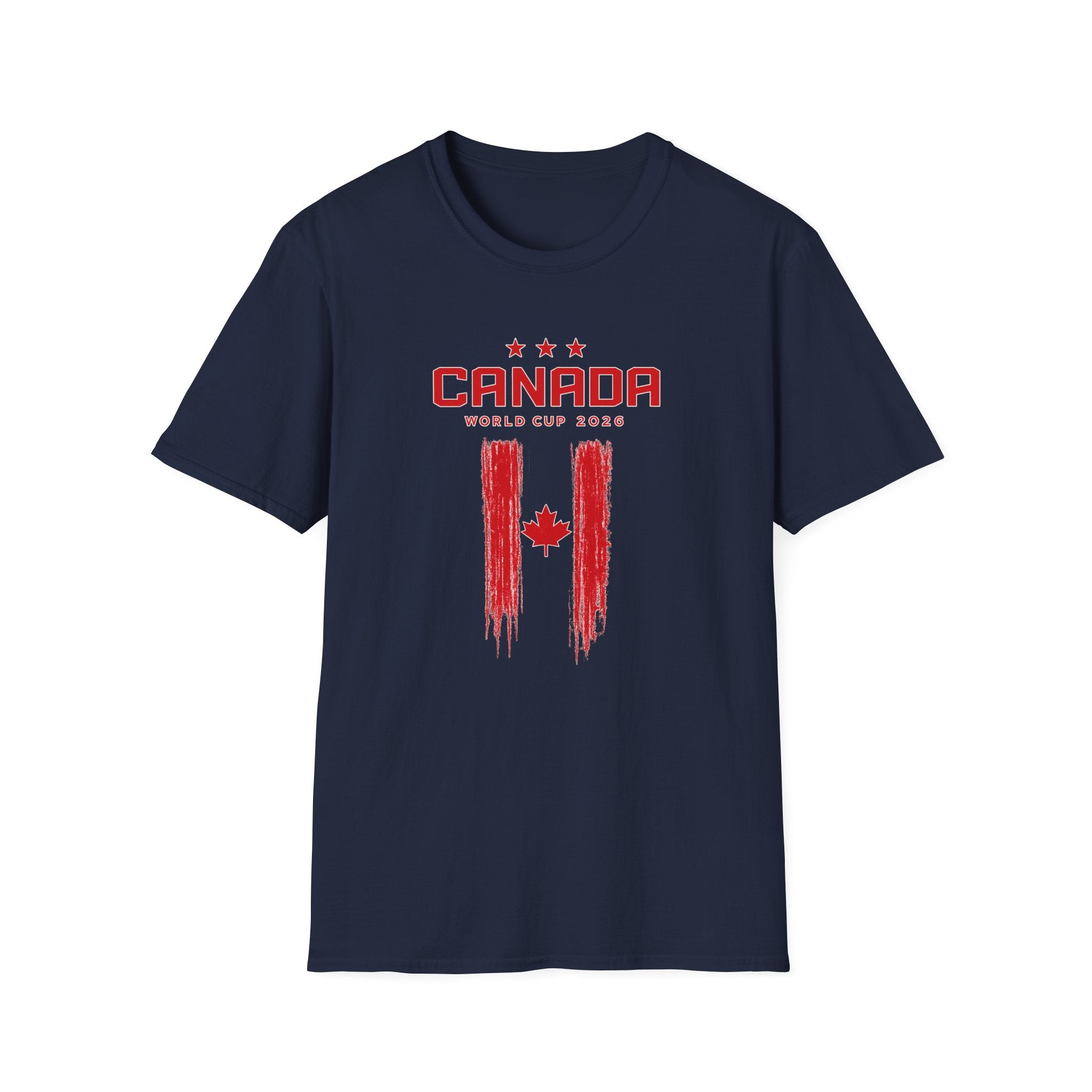 Canada World Cup 2026 T-Shirt — Distressed Maple Flag Soccer Fan Tee