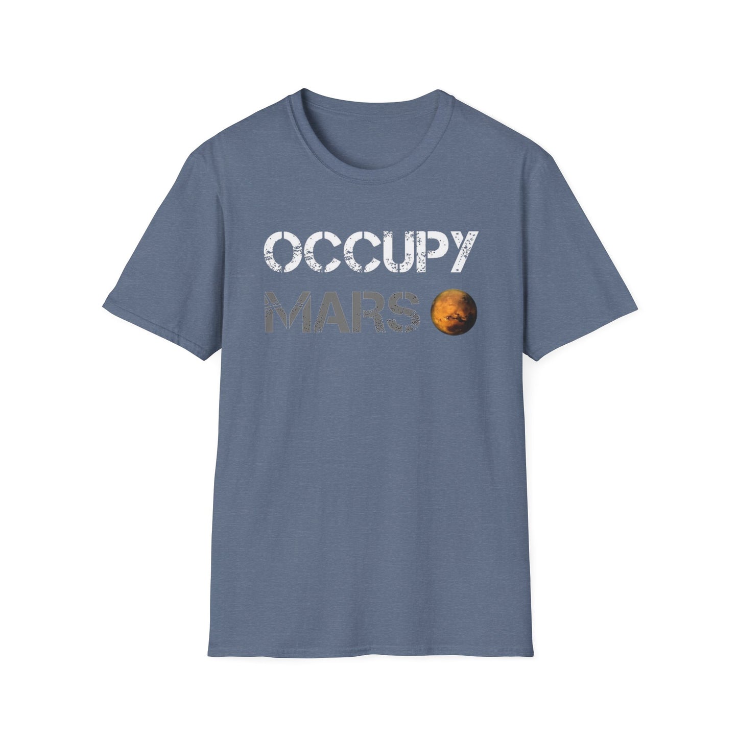 Occupy Mars Unisex Softstyle T-Shirt - Space Enthusiast Tee