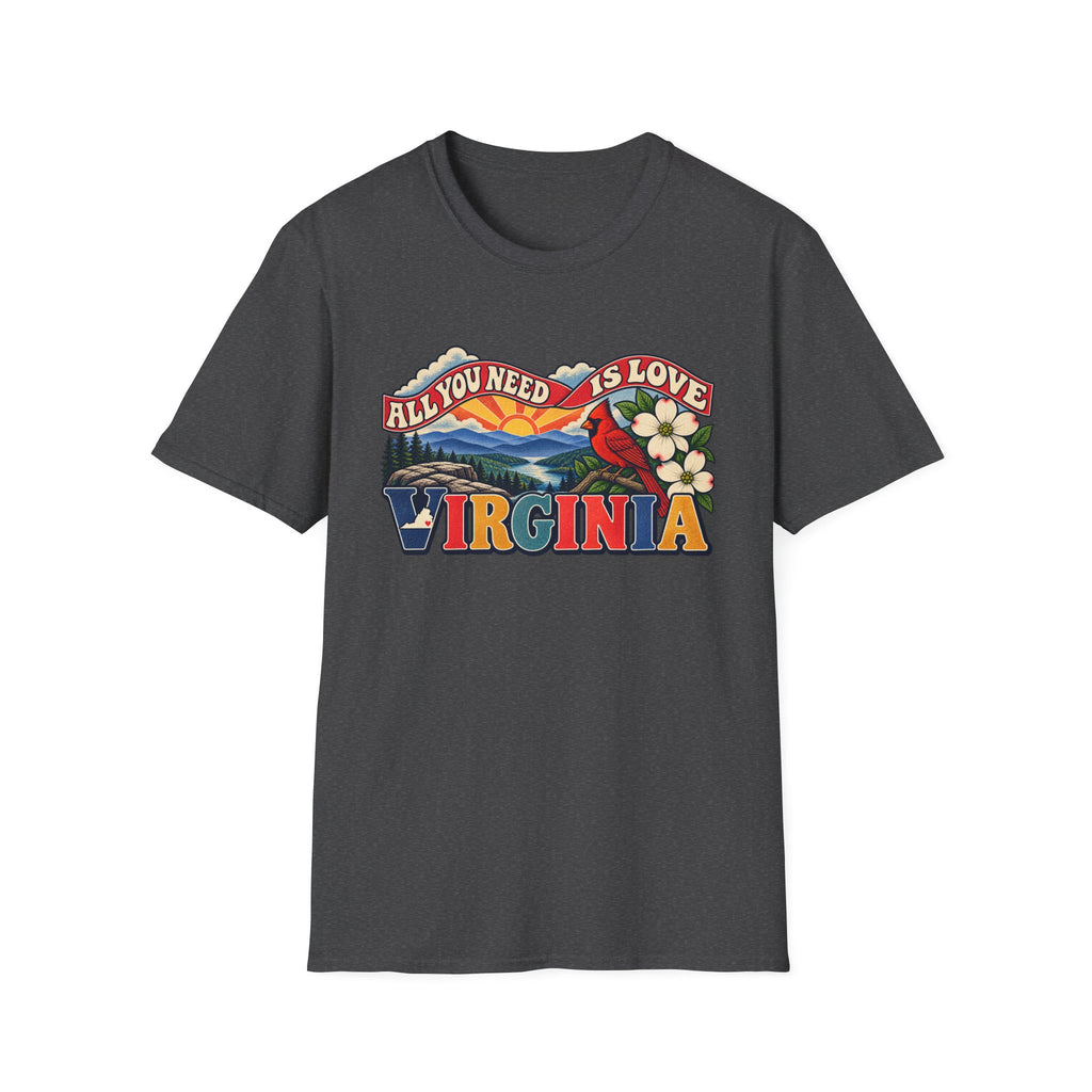 Virginia Retro 'All You Need Is Love' T-Shirt