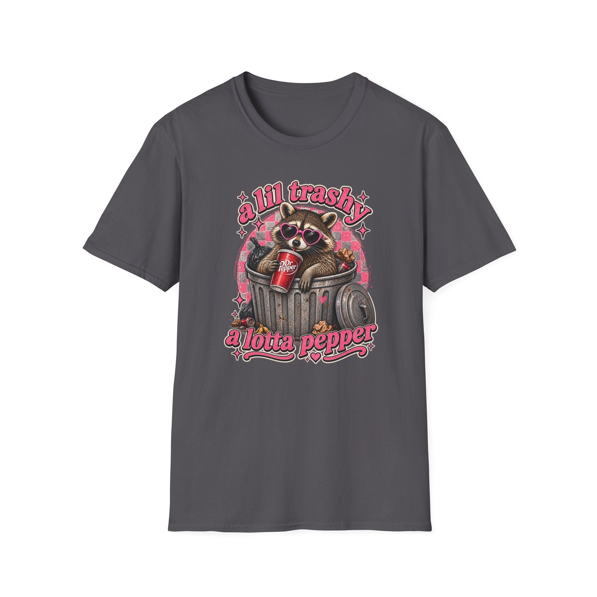 A Lil Trashy, A Lotta Pepper Raccoon Tee 🦝🥤