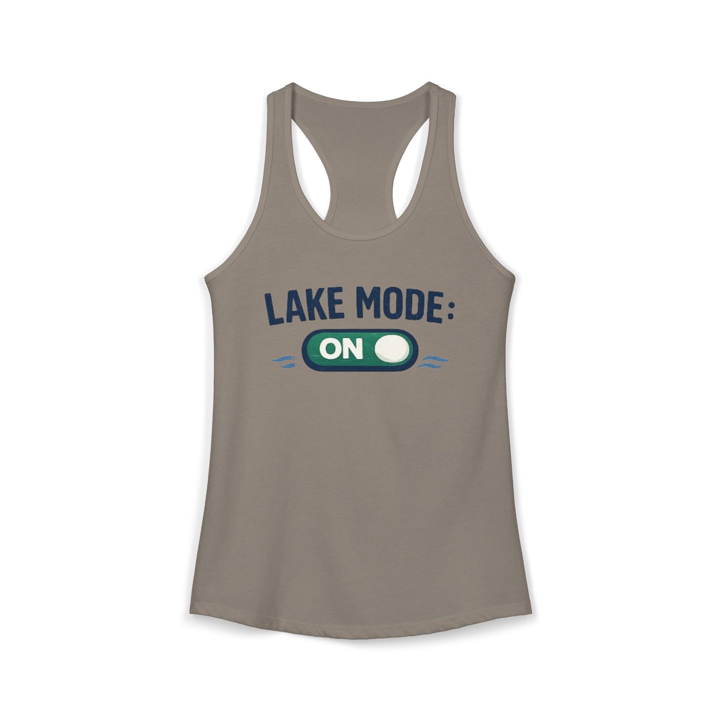 Lake Mode On Racerback Tank Top
