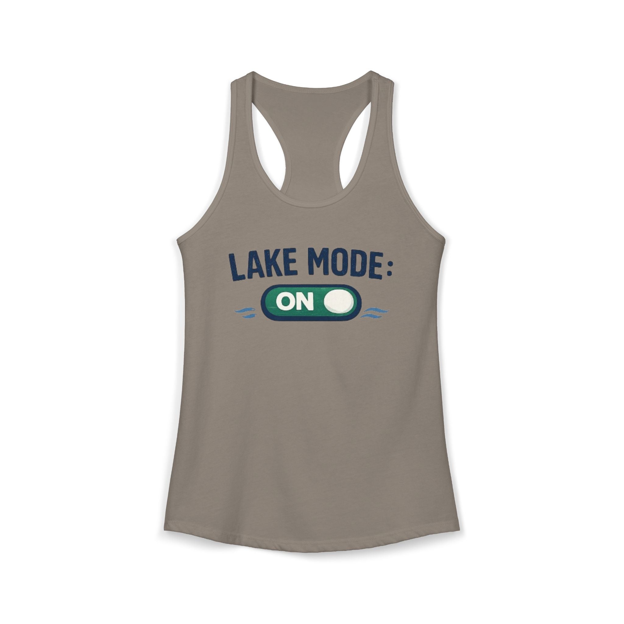 Lake Mode On Racerback Tank Top