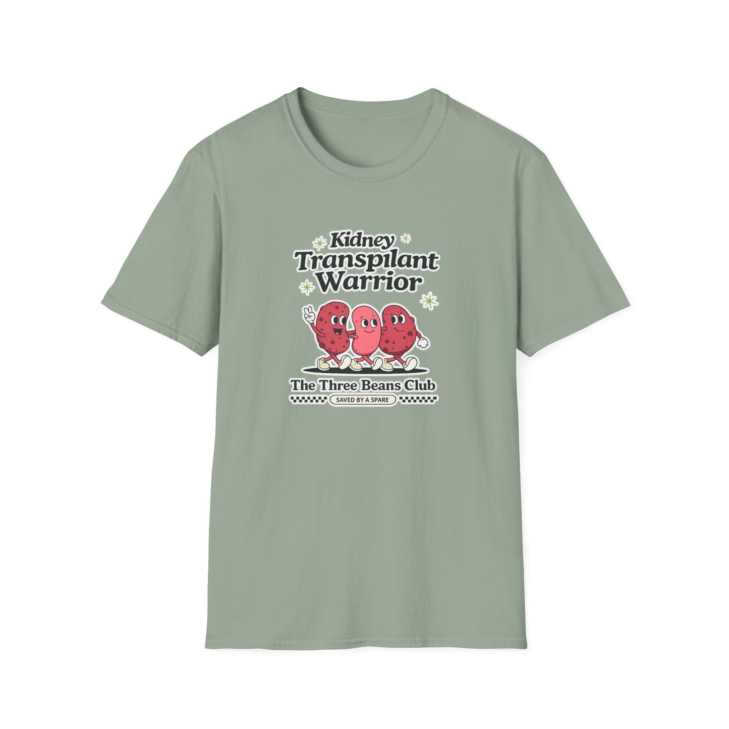 Kidney Transplant Warrior T-Shirt — The Three Beans Club Support Tee