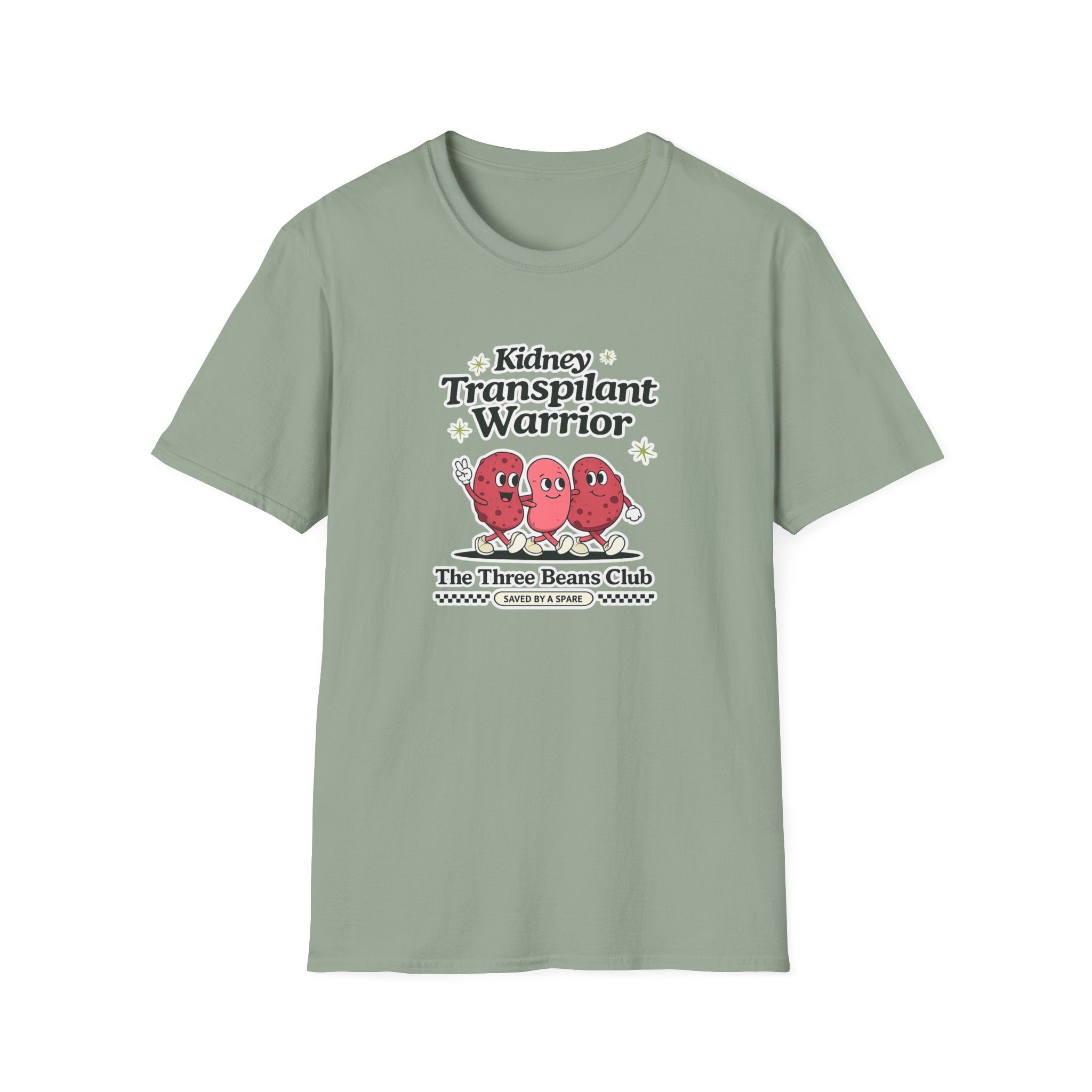 Kidney Transplant Warrior T-Shirt — The Three Beans Club Support Tee