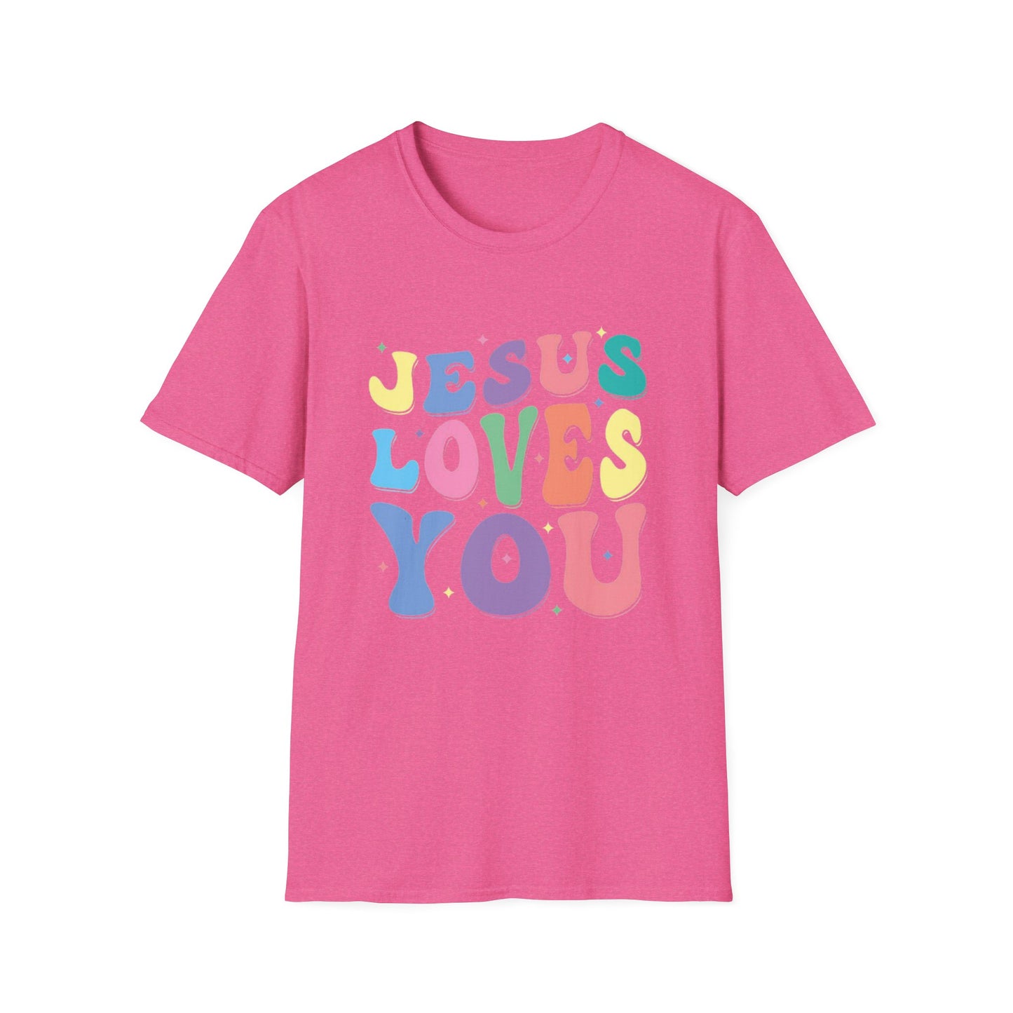 Jesus Loves You - Unisex Softstyle T-Shirt - Fun and Casual Wear for All Occasions