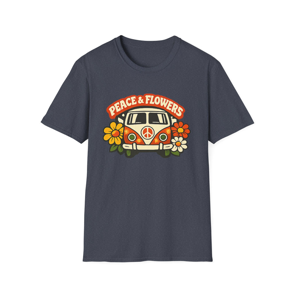 Hippie Van Peace & Flowers T-Shirt