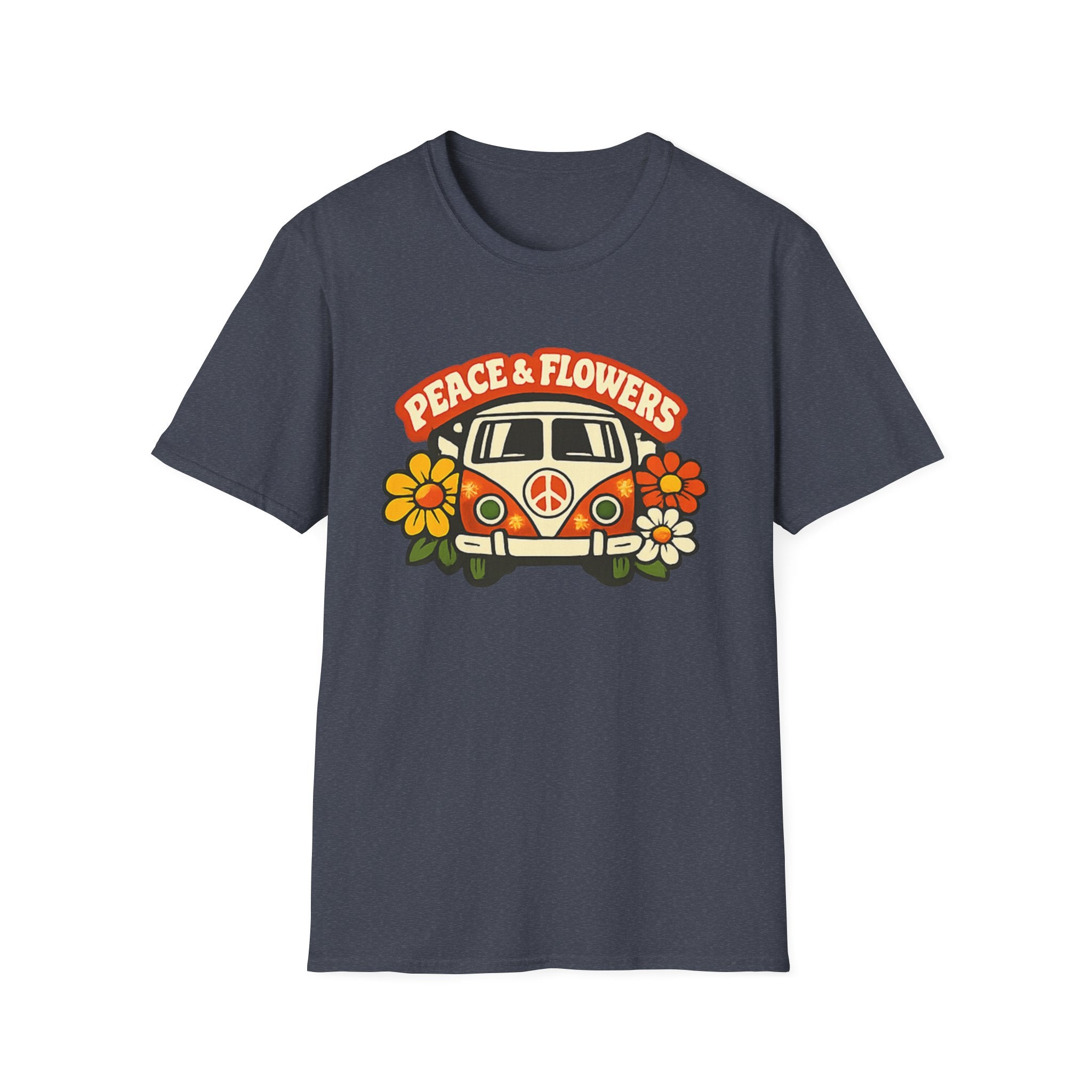 Hippie Van Peace & Flowers T-Shirt