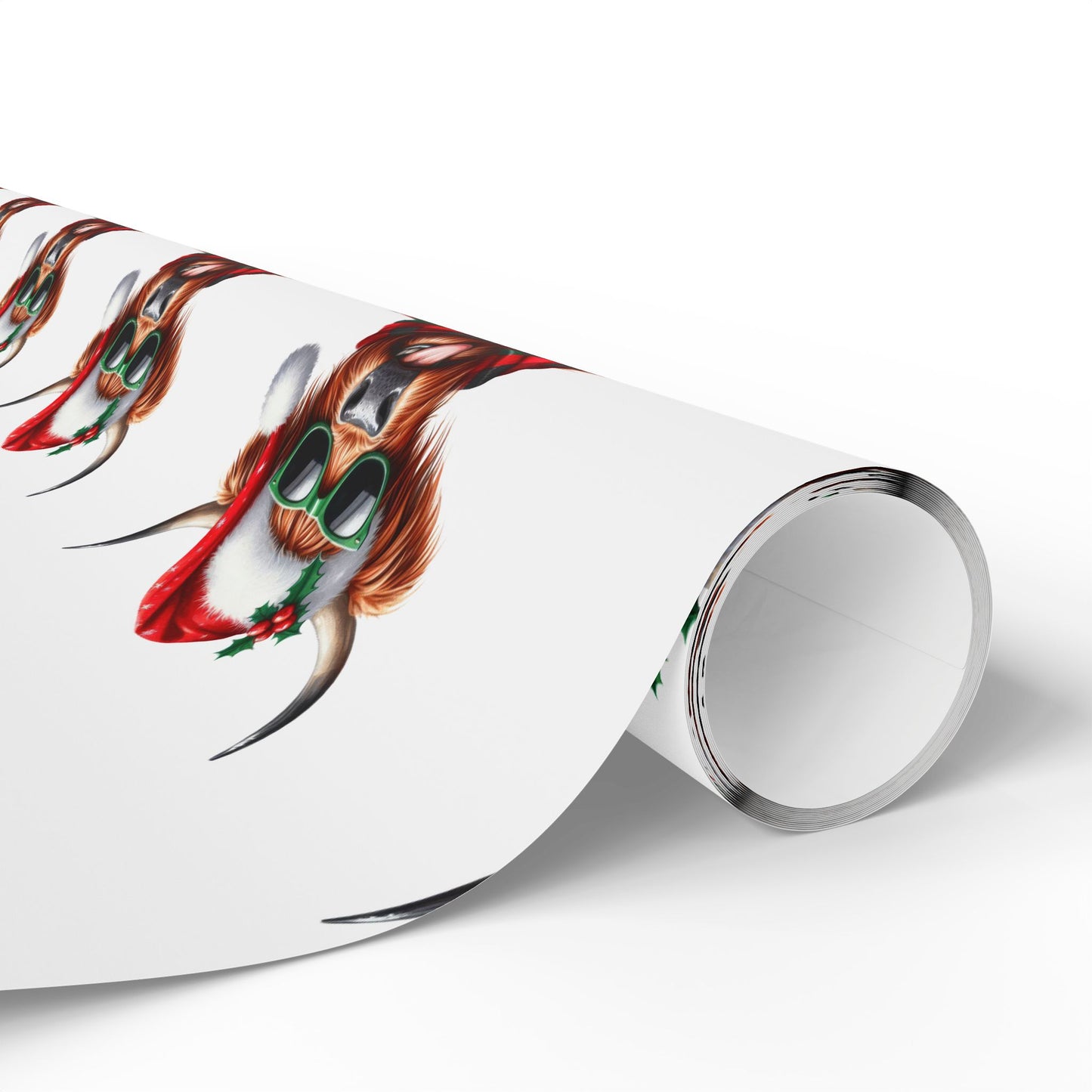 Mooey Christmas Highland Cow Wrapping Paper