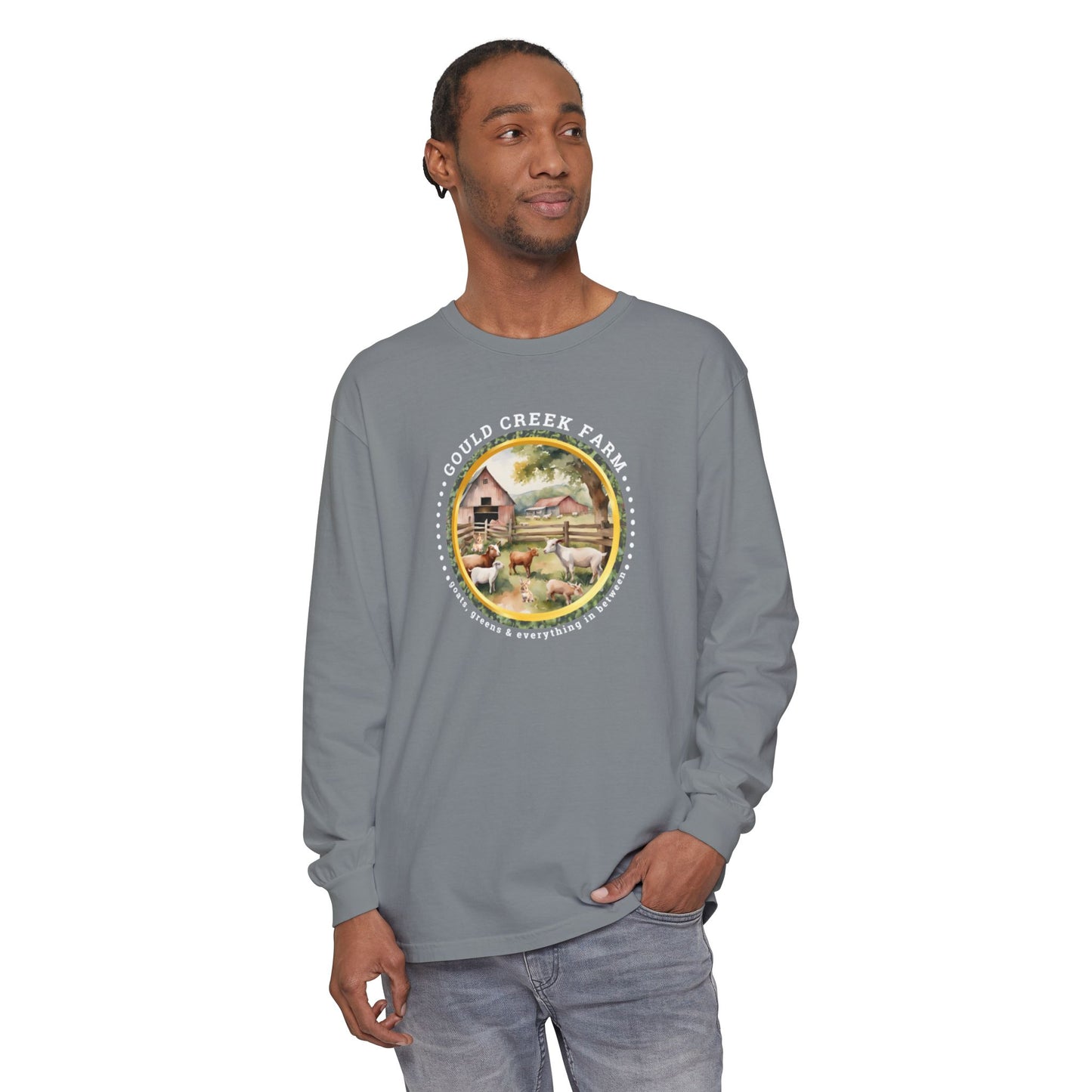 Gould Creek Farm - Unisex Garment-dyed Long Sleeve T-Shirt