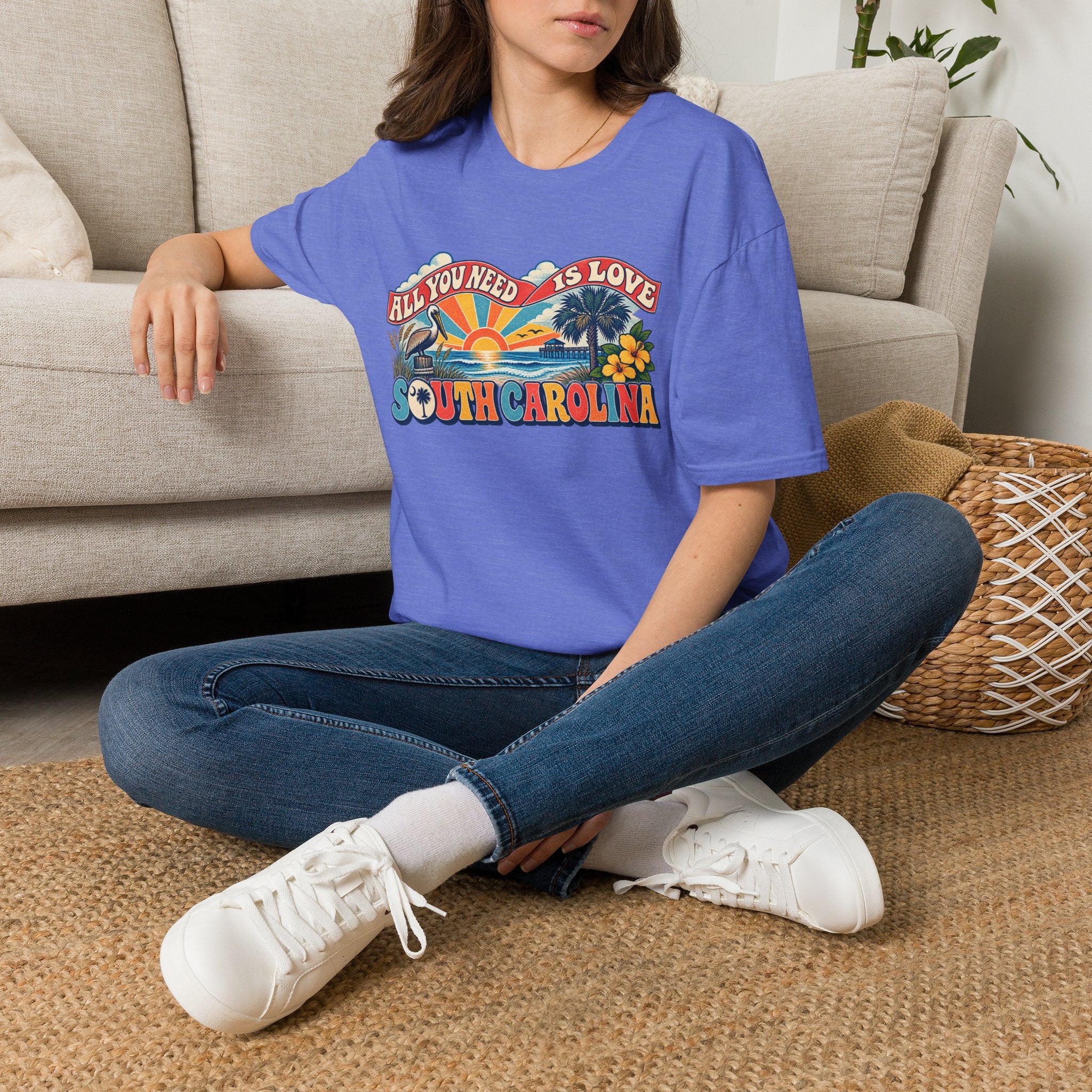 South Carolina Retro 'All You Need Is Love' T-Shirt
