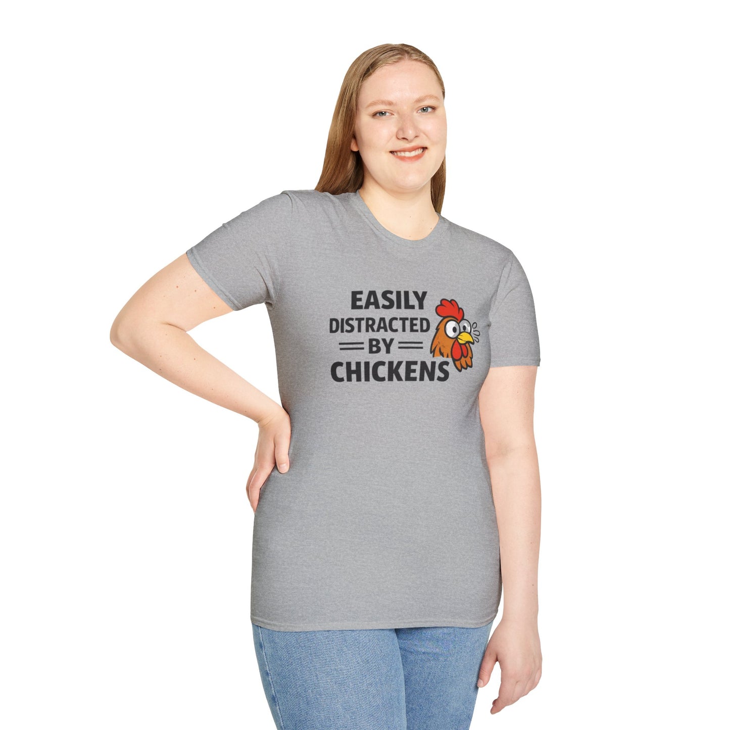 Easily Distracted by Chickens T-Shirt