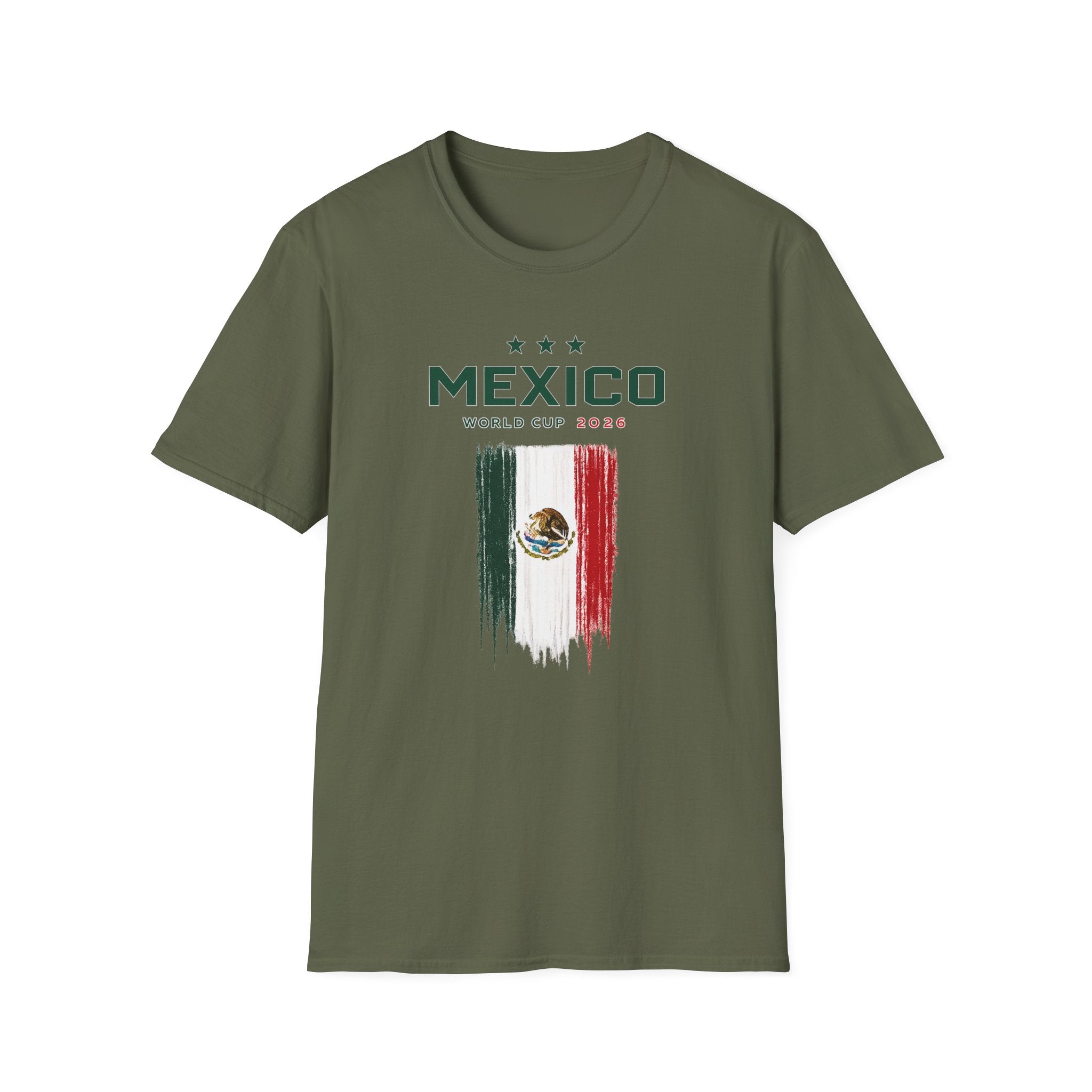 Mexico World Cup 2026 T-Shirt – Distressed Flag Soccer Tee
